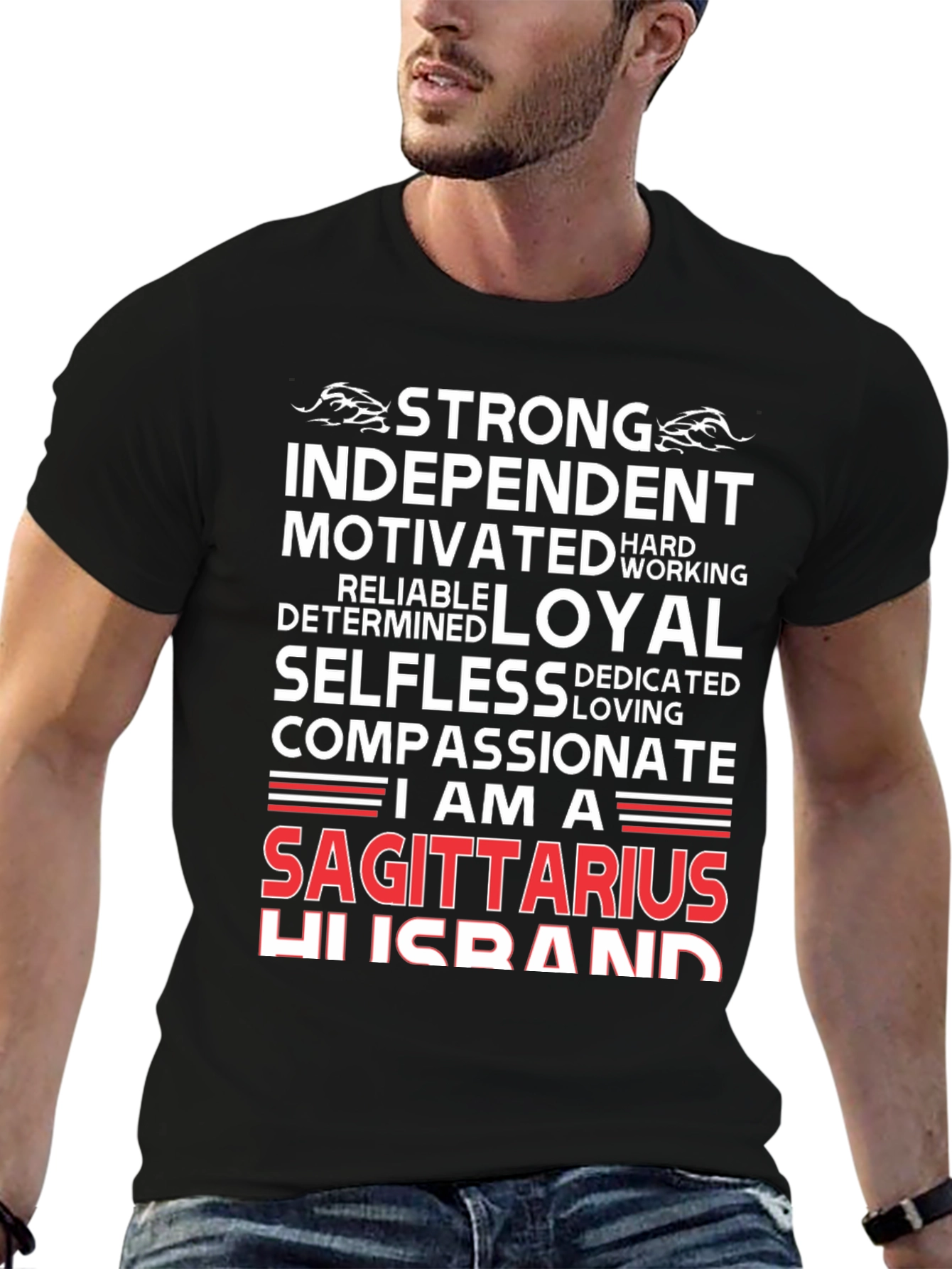 Sagittarius Husband Graphic T-Shirt