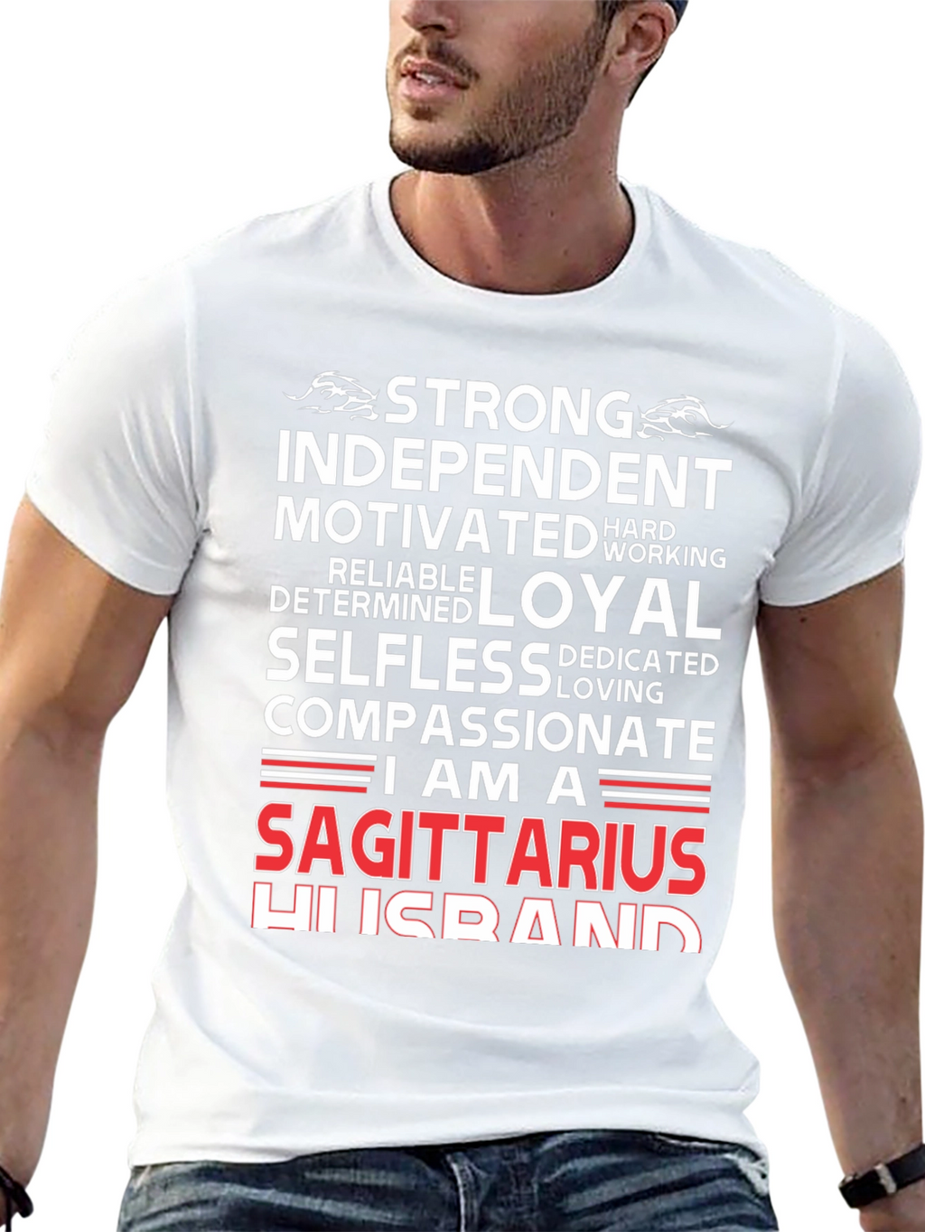 Sagittarius Husband Graphic T-Shirt