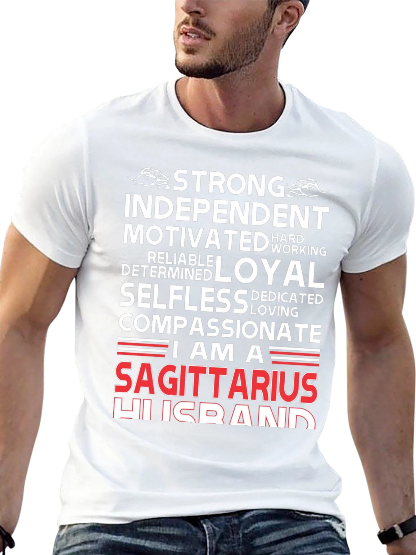 Sagittarius Husband Graphic T-Shirt