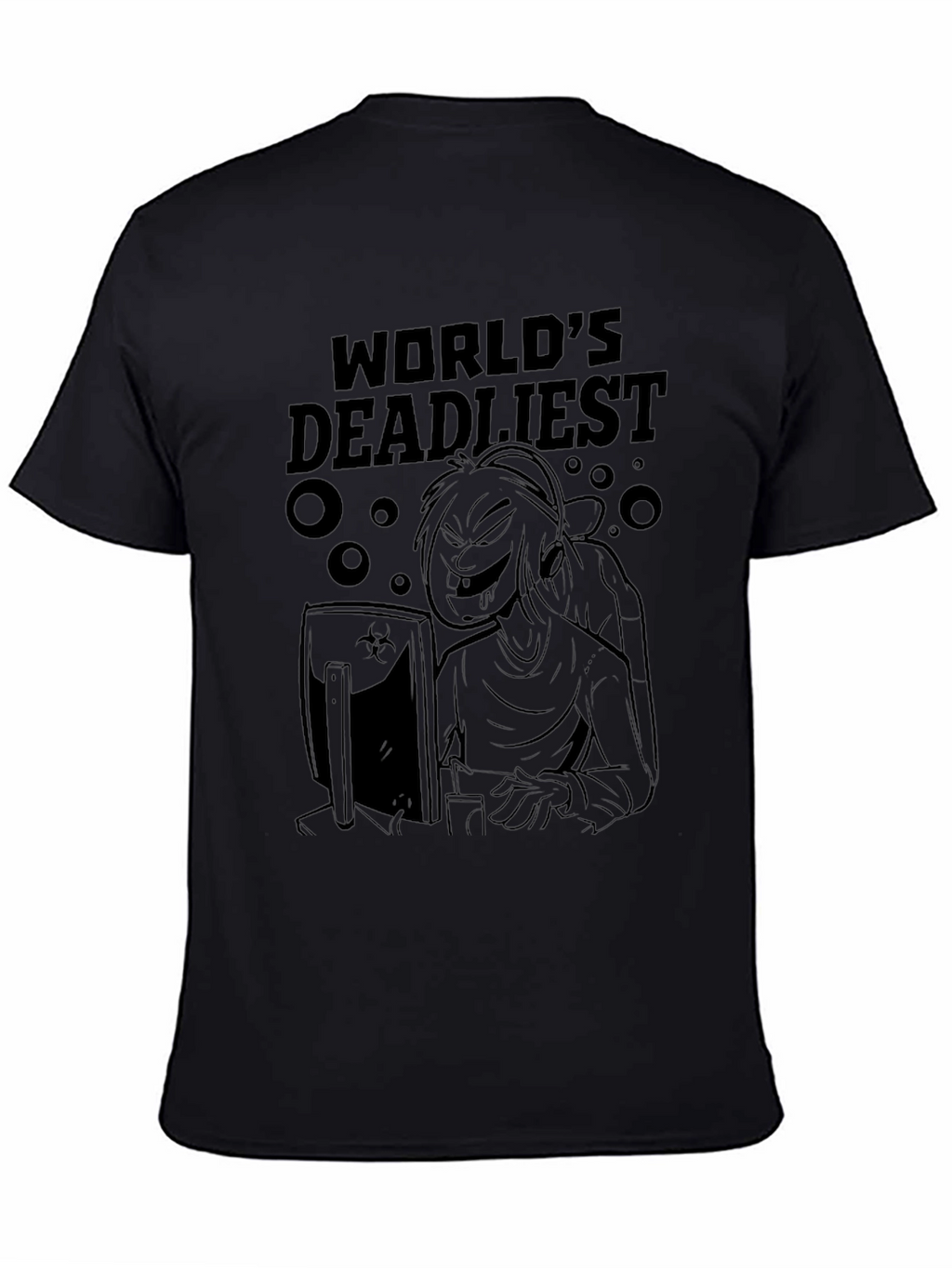 Worlds Deadliest Gamer Black T-Shirt