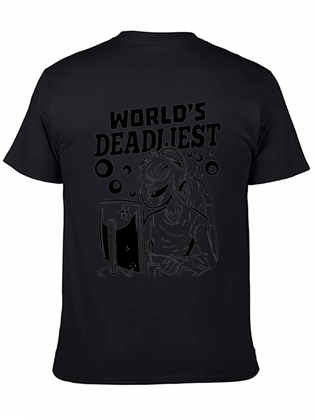 Worlds Deadliest Gamer Black T-Shirt