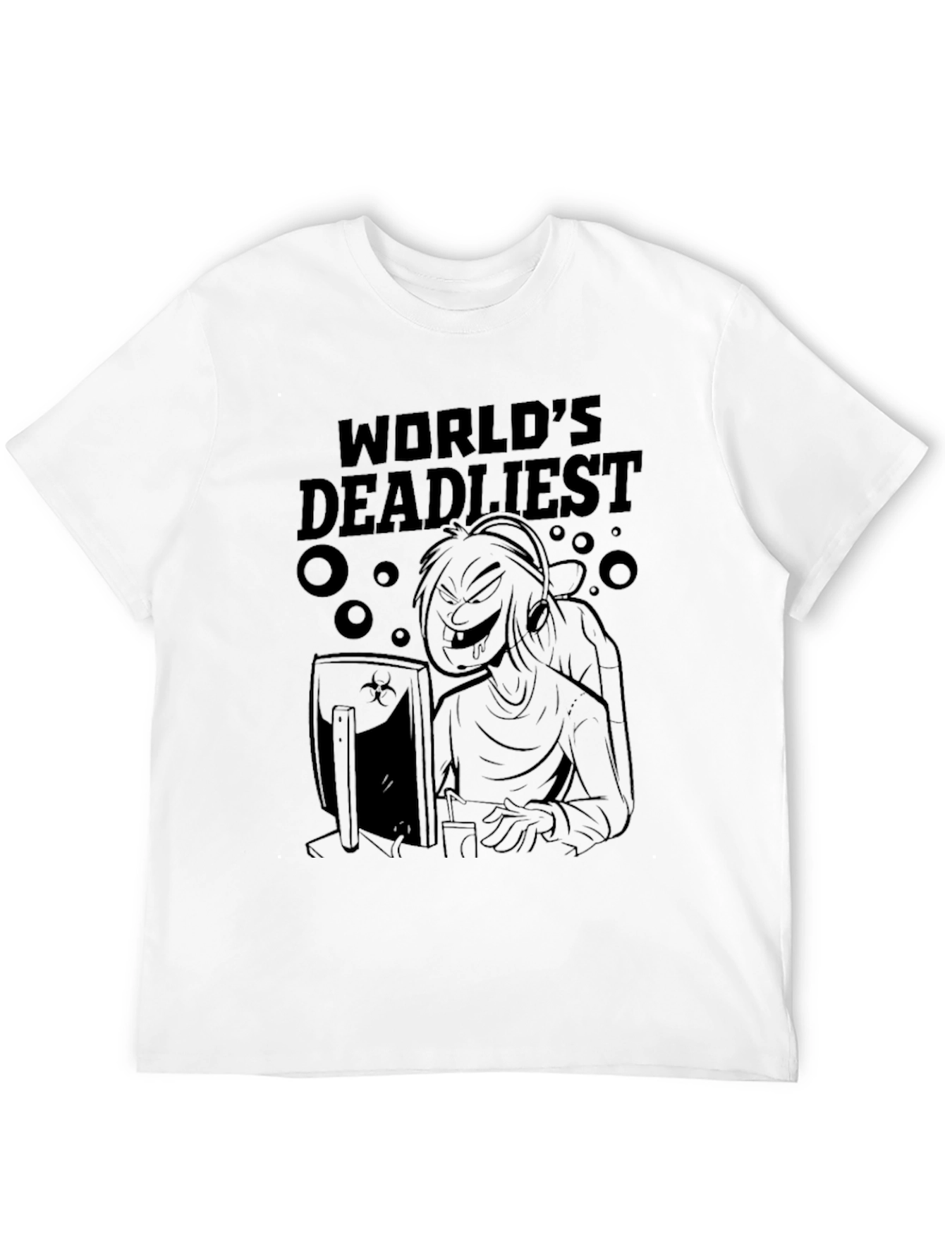 Worlds Deadliest Gamer Black T-Shirt