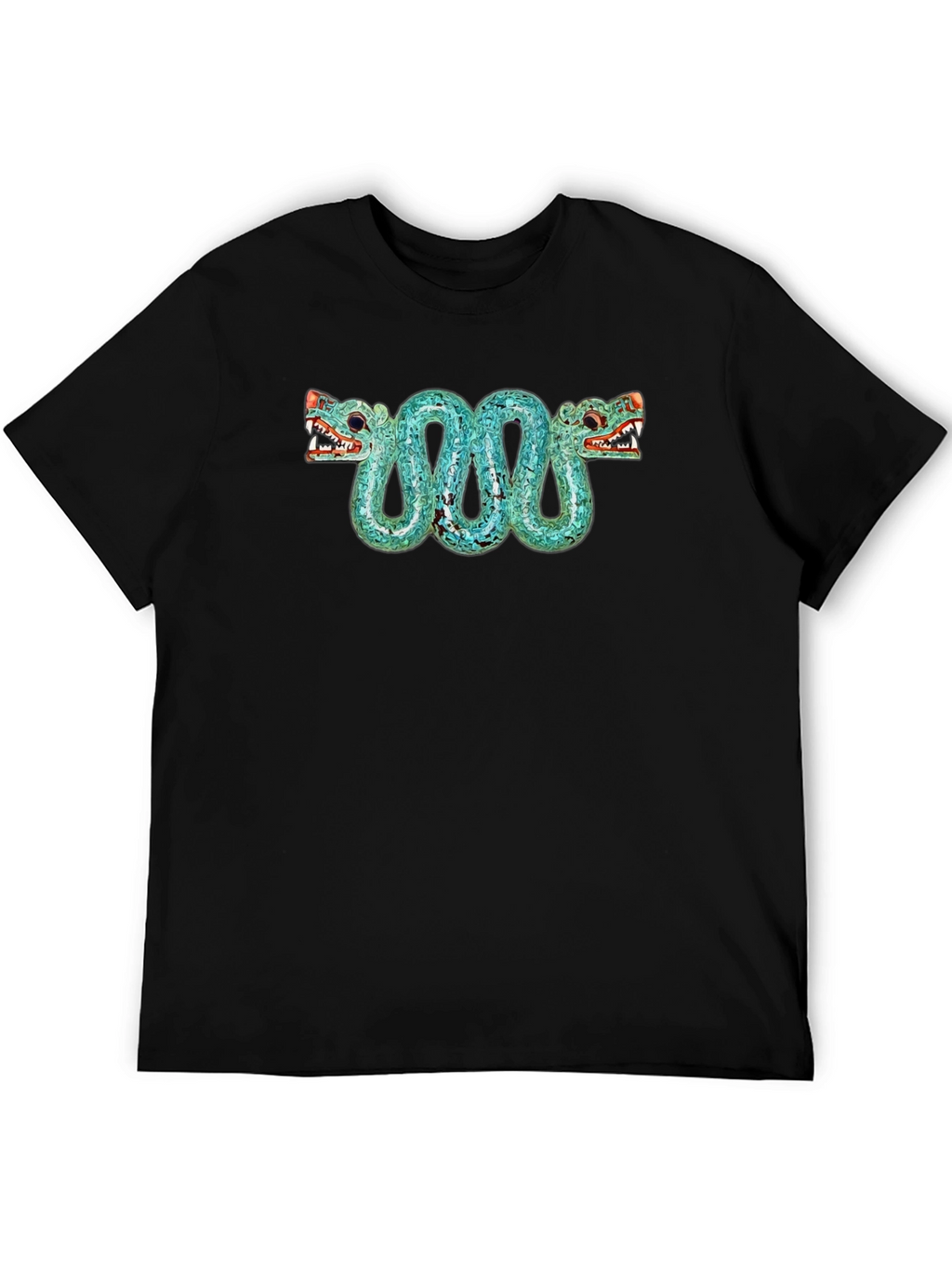 Aztec Serpent T-Shirt - Black Graphic Tee