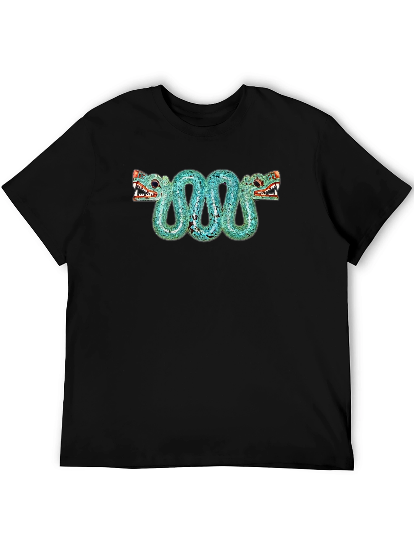 Aztec Serpent T-Shirt - Black Graphic Tee
