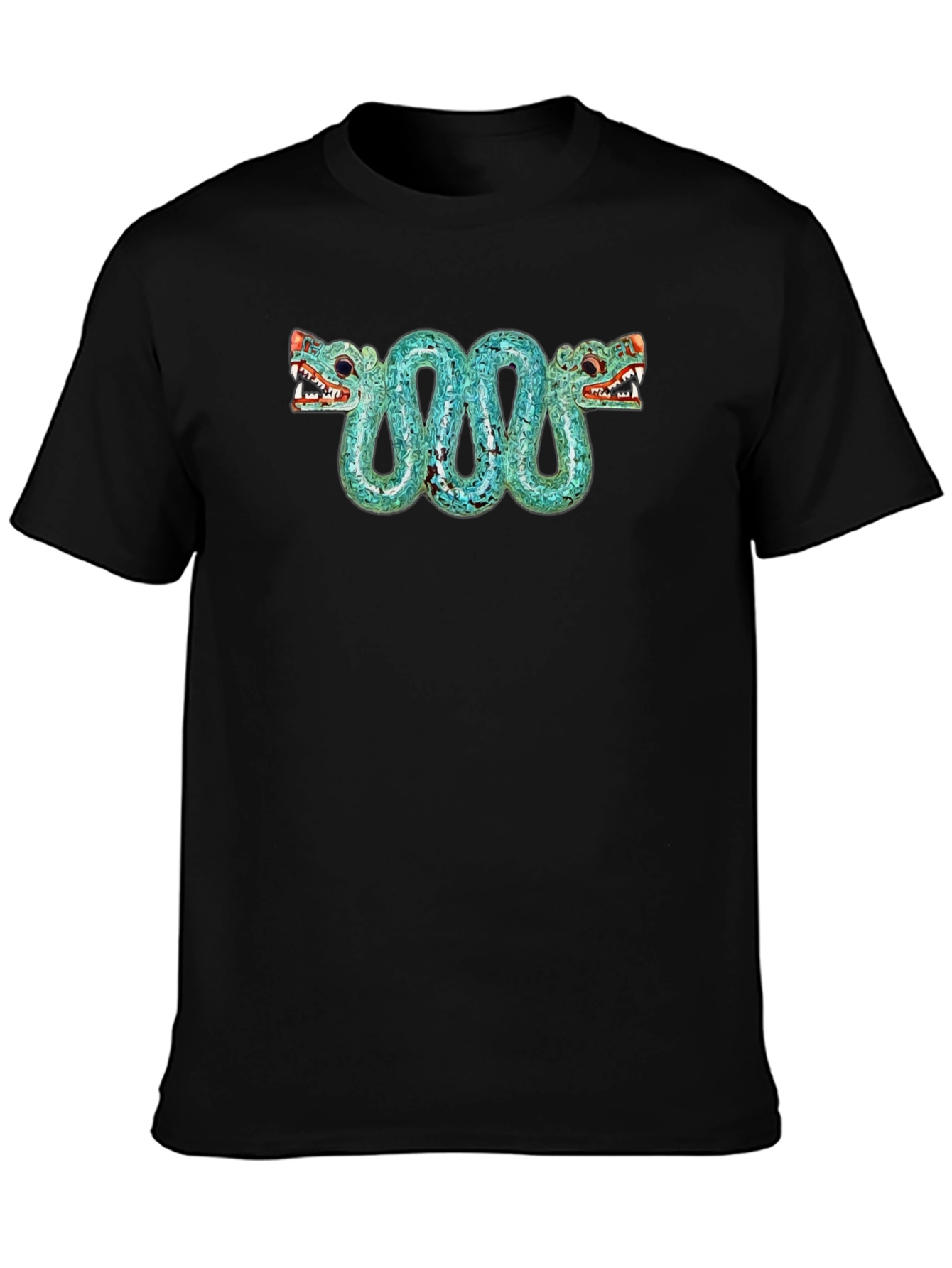 Aztec Serpent T-Shirt - Black Graphic Tee