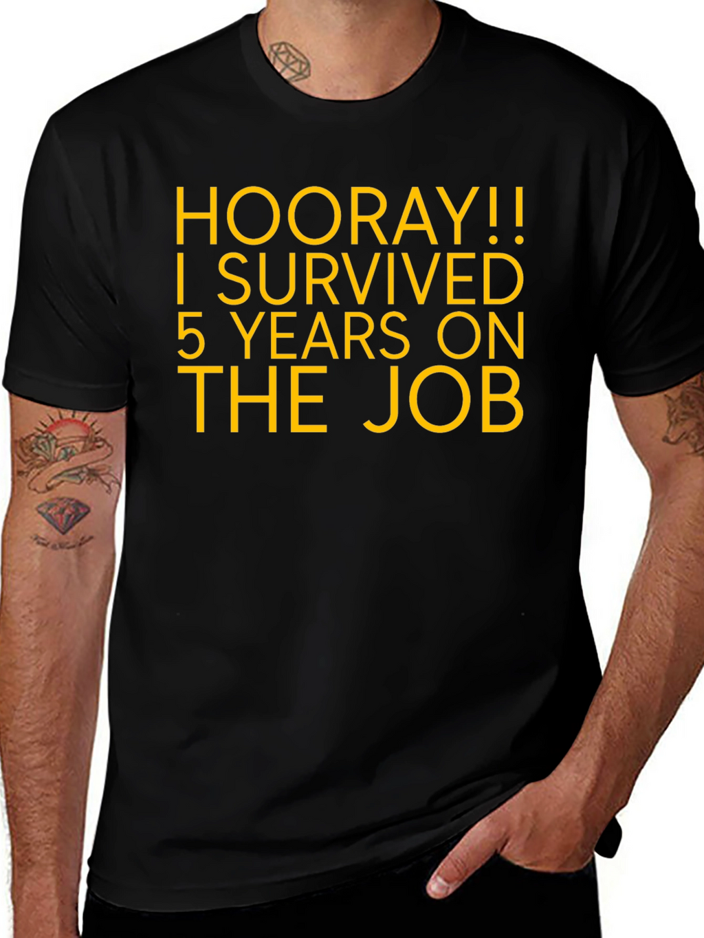 Hooray! 5 Years On The Job T-Shirt