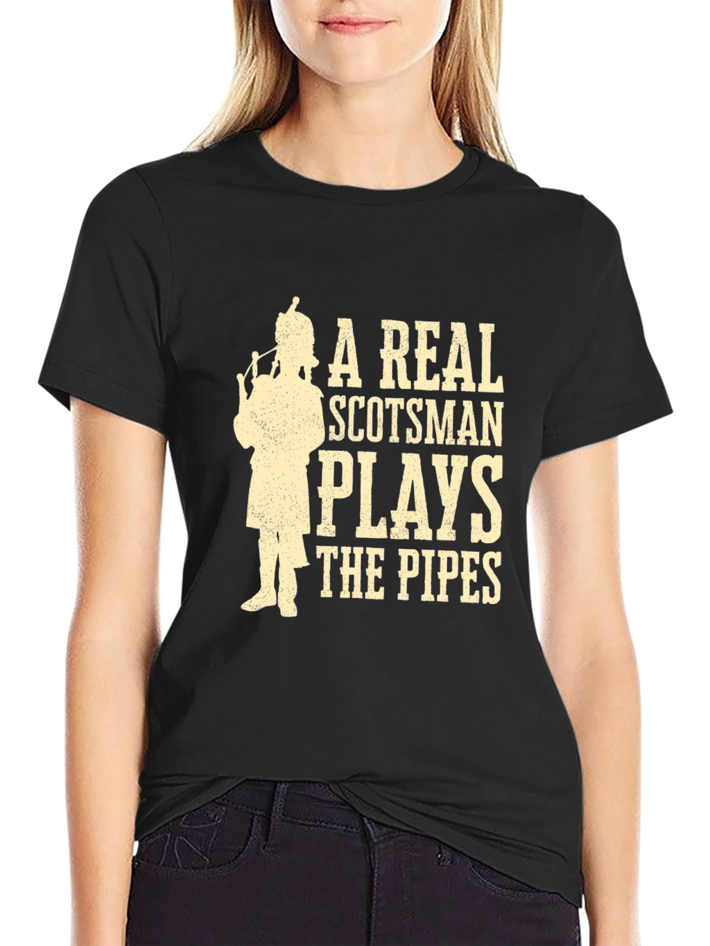 A Real Scotsman Plays The Pipes T-Shirt