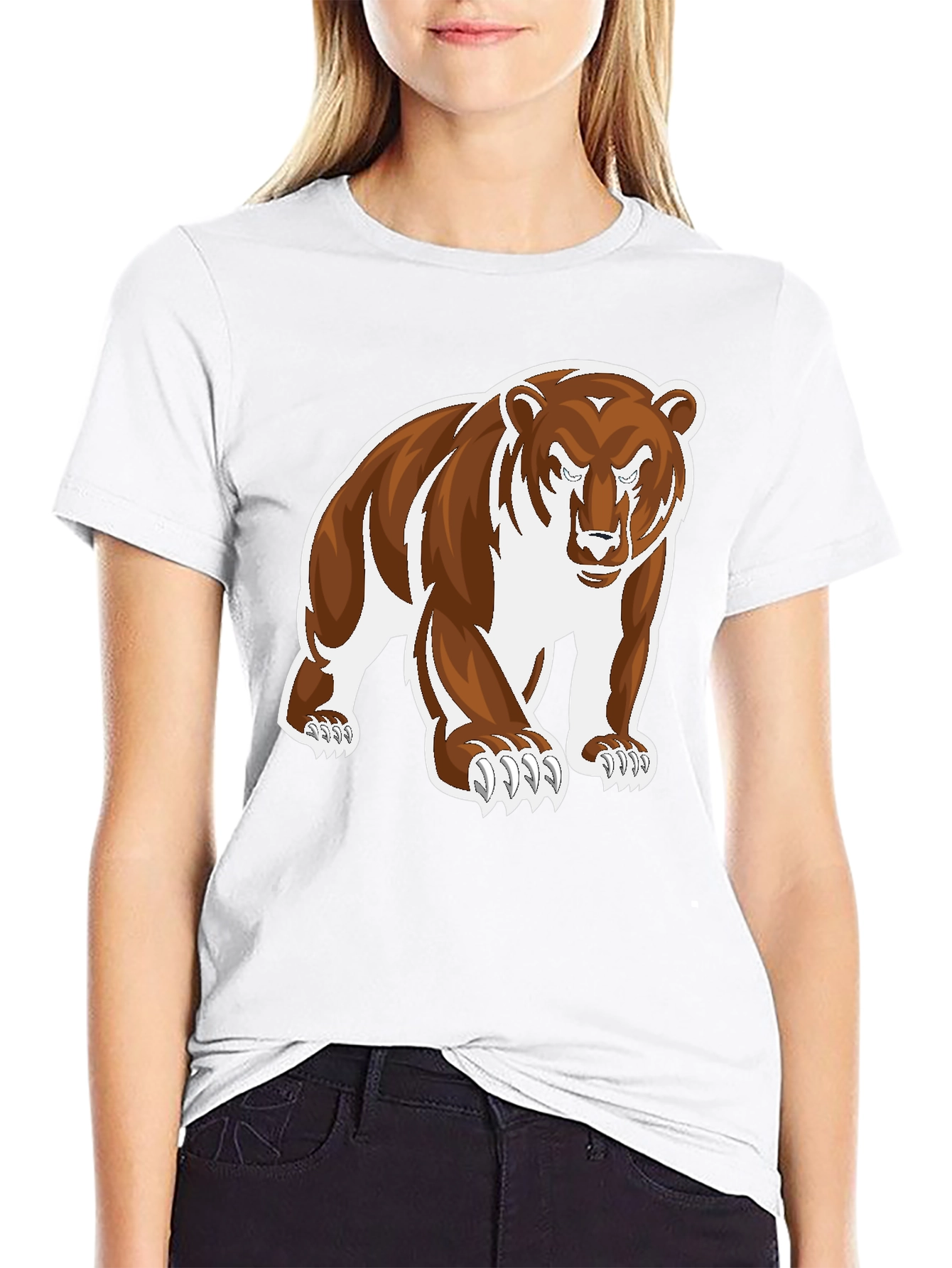 Bear Graphic Print T-Shirt