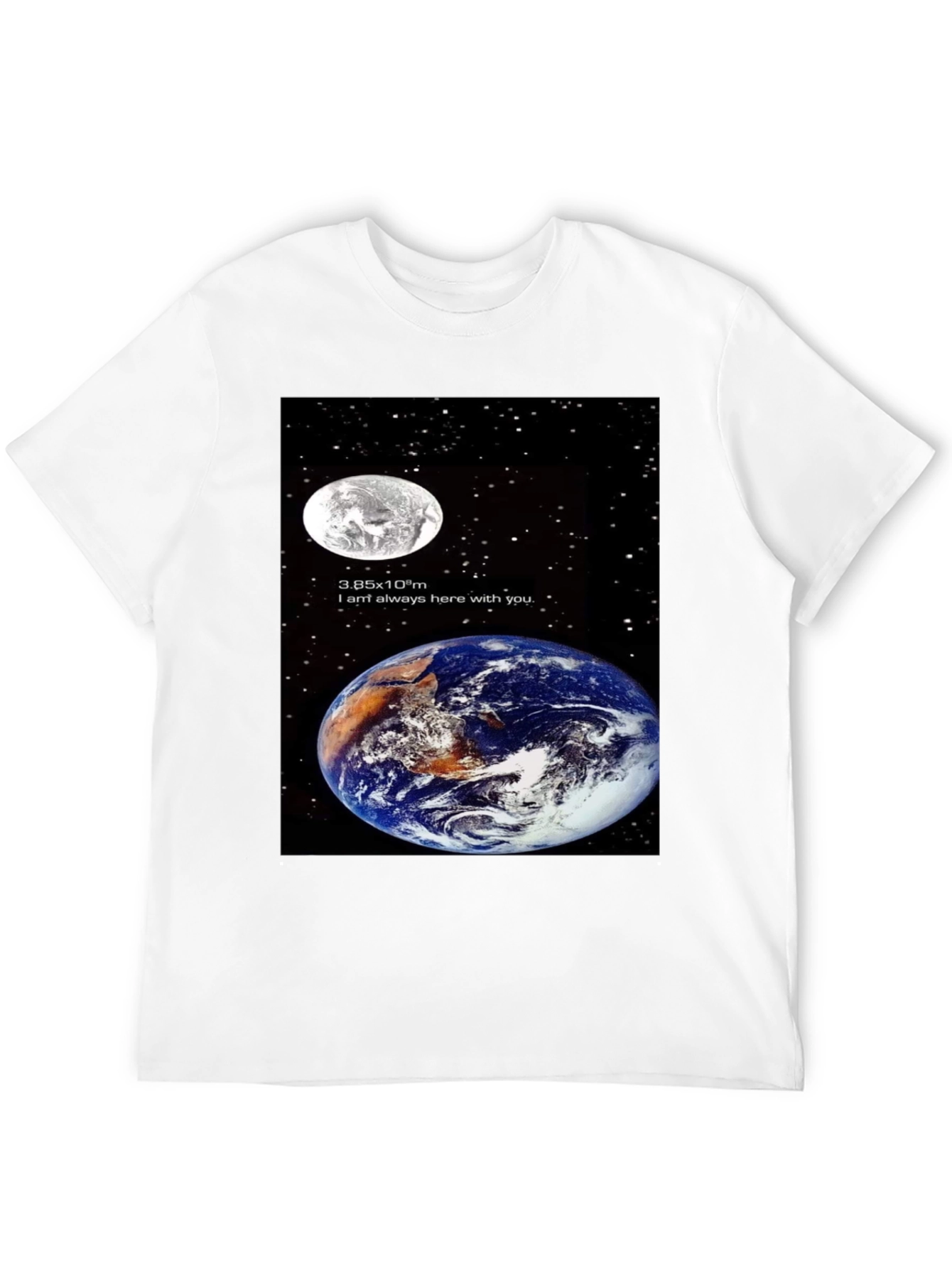 Earth & Moon Graphic T-Shirt - Space Lovers Tee