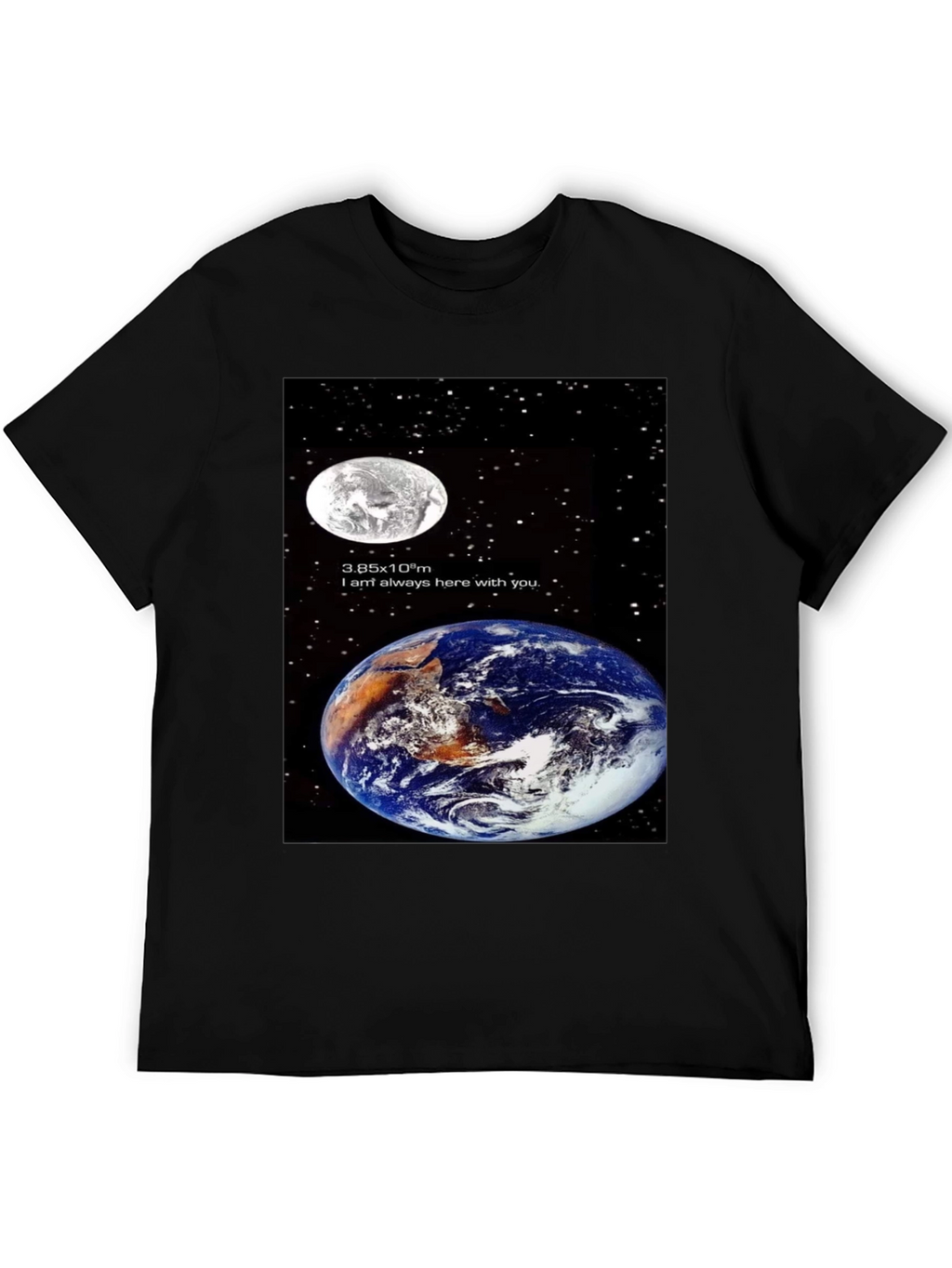 Earth & Moon Graphic T-Shirt - Space Lovers Tee