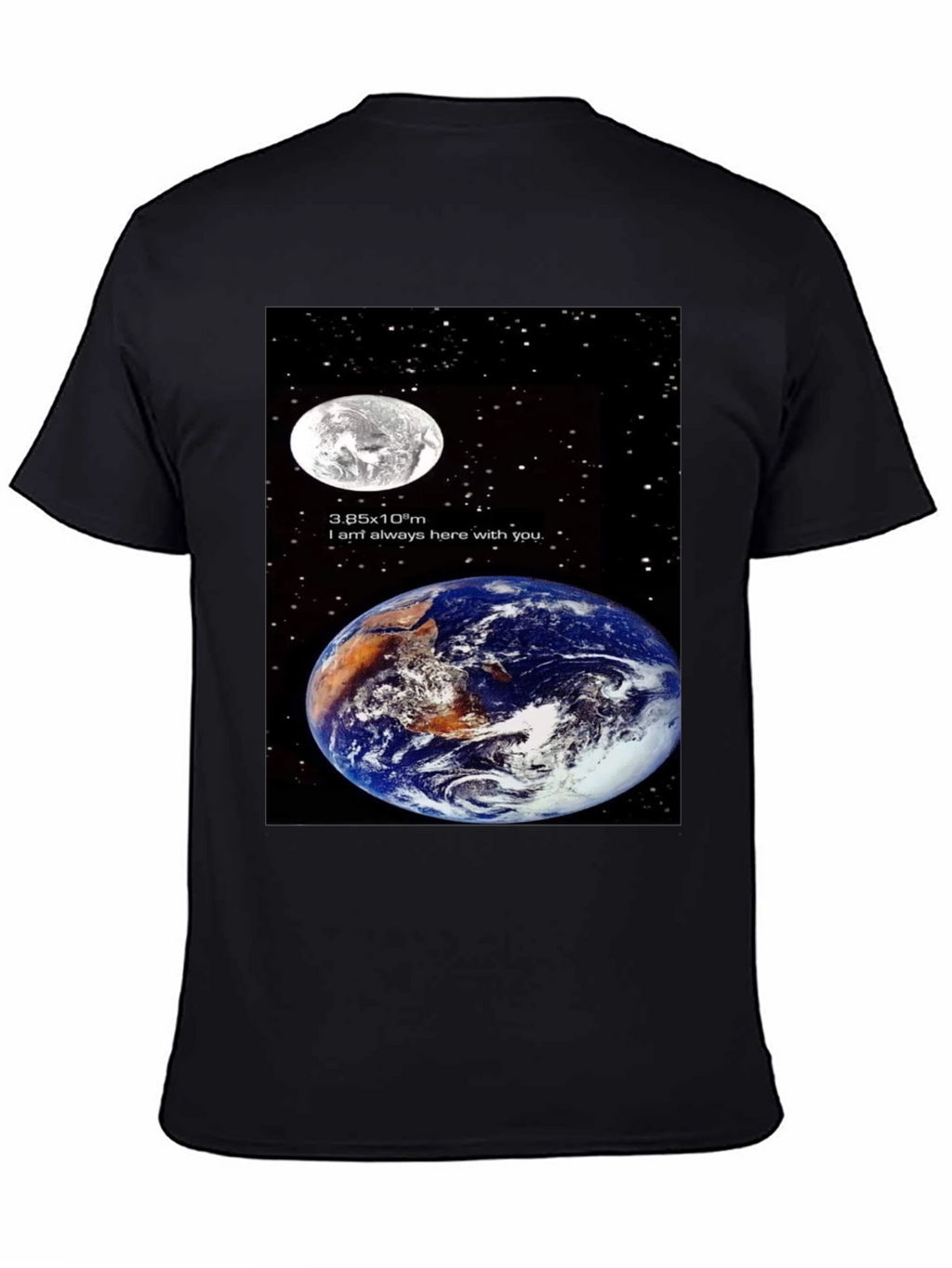 Earth & Moon Graphic T-Shirt - Space Lovers Tee