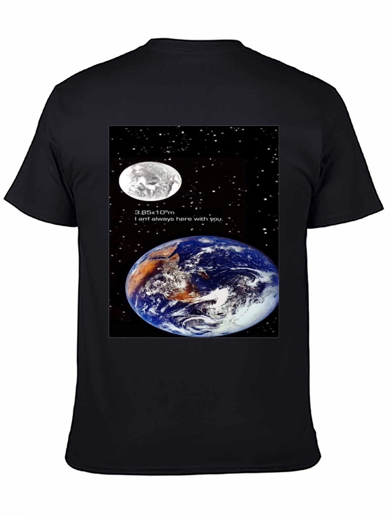 Earth & Moon Graphic T-Shirt - Space Lovers Tee