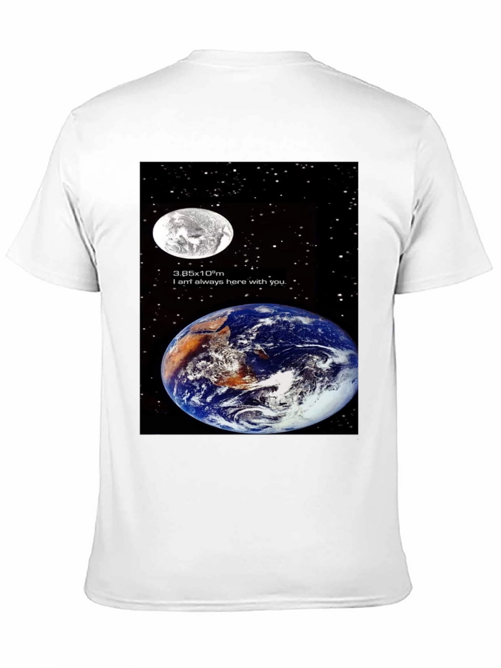 Earth & Moon Graphic T-Shirt - Space Lovers Tee