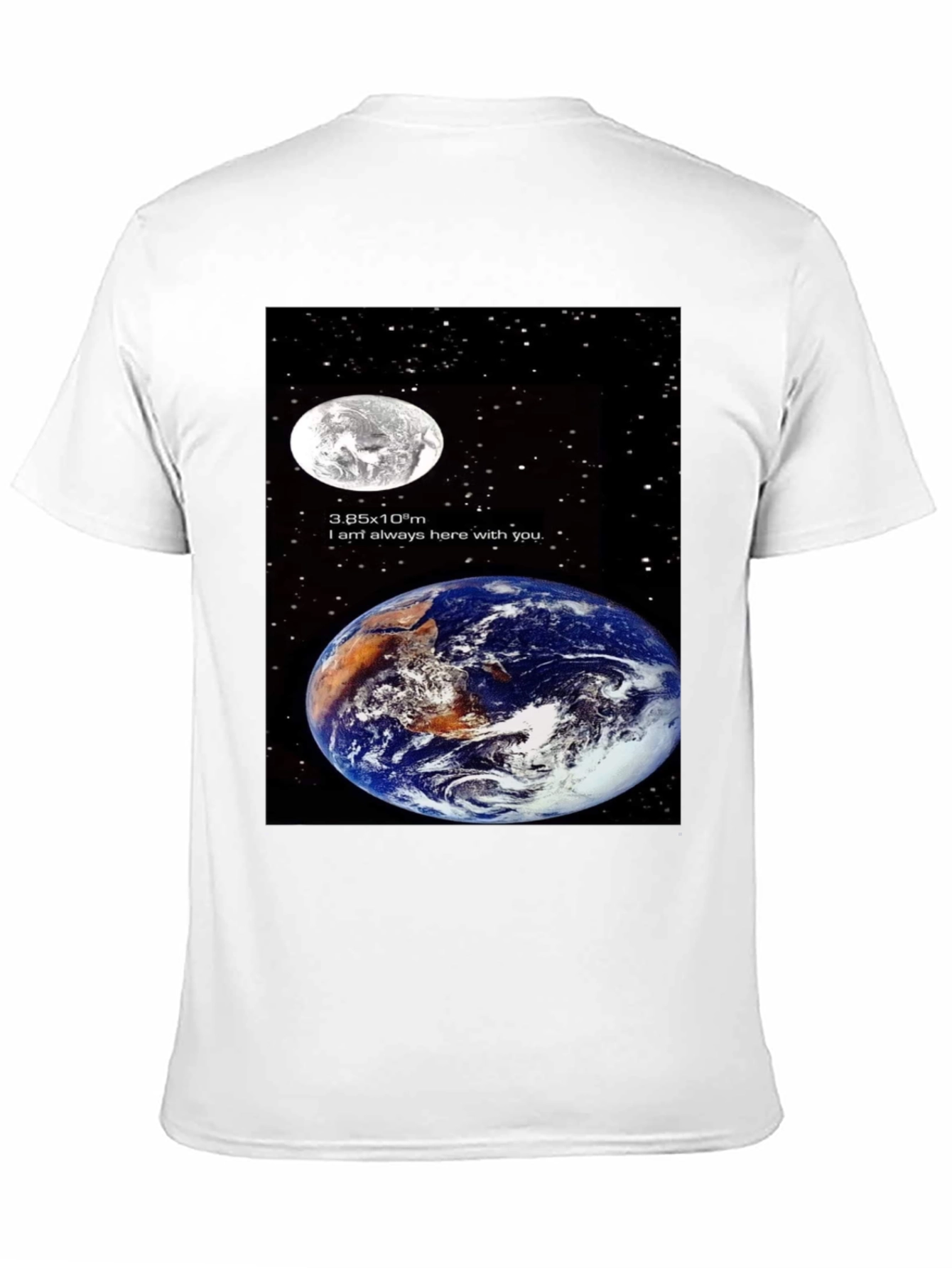 Earth & Moon Graphic T-Shirt - Space Lovers Tee