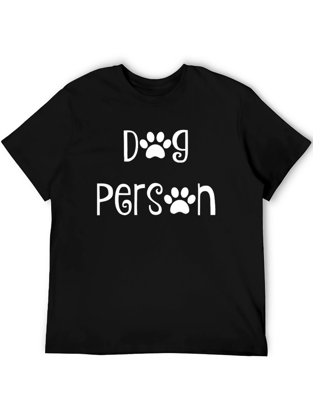 Dog Person Graphic T-Shirt - Black