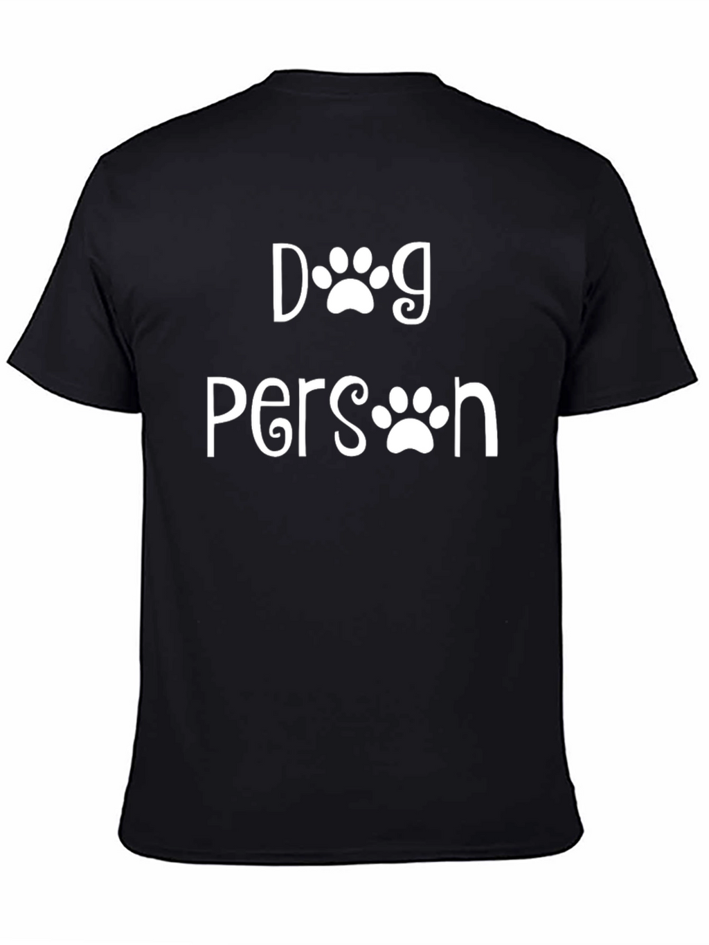 Dog Person Graphic T-Shirt - Black