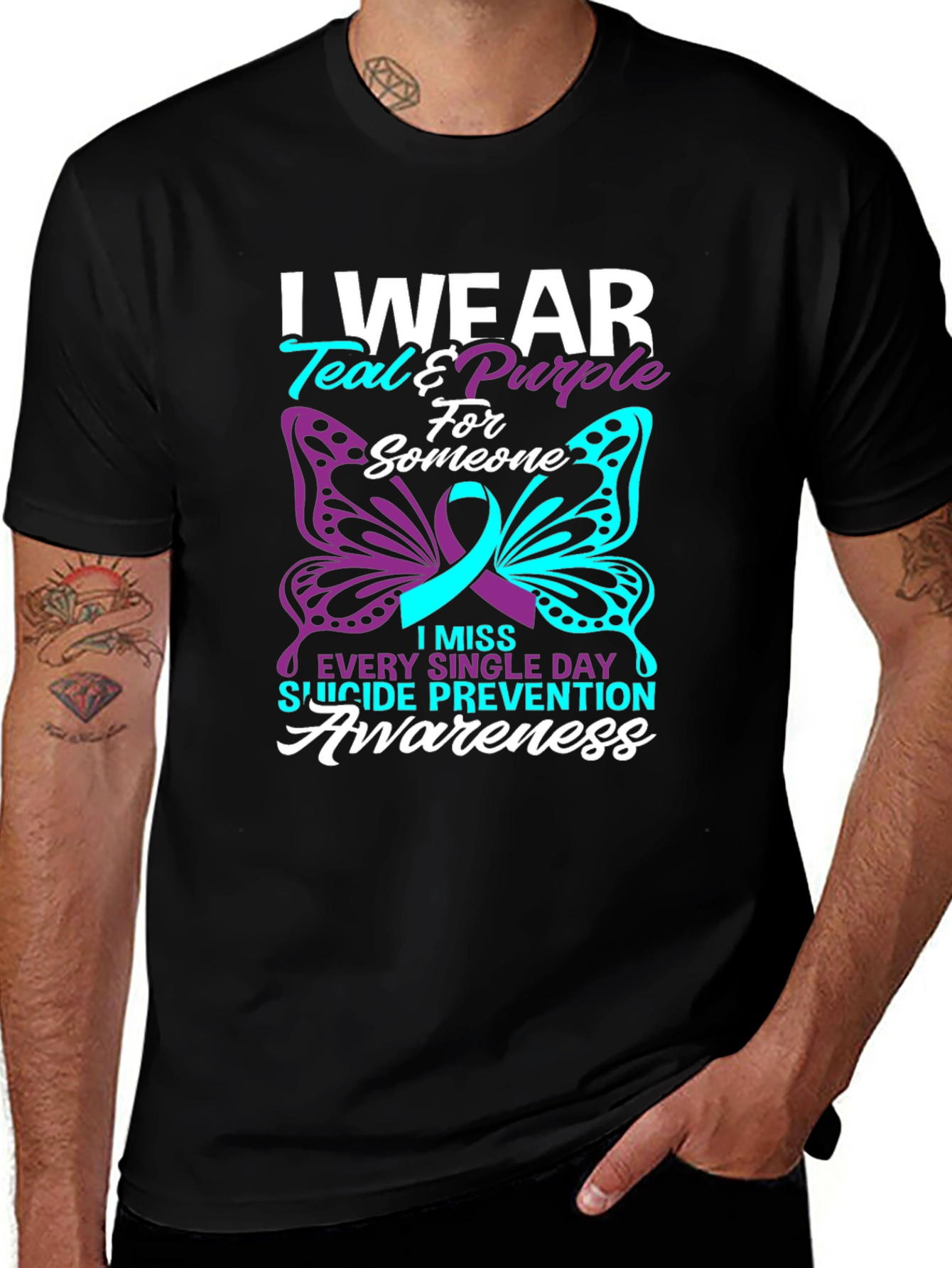 Suicide Prevention Awareness Butterfly T-Shirt