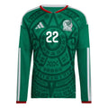 Hirving Lozano 2026 Mexico Long Sleeve Home Jersey Front