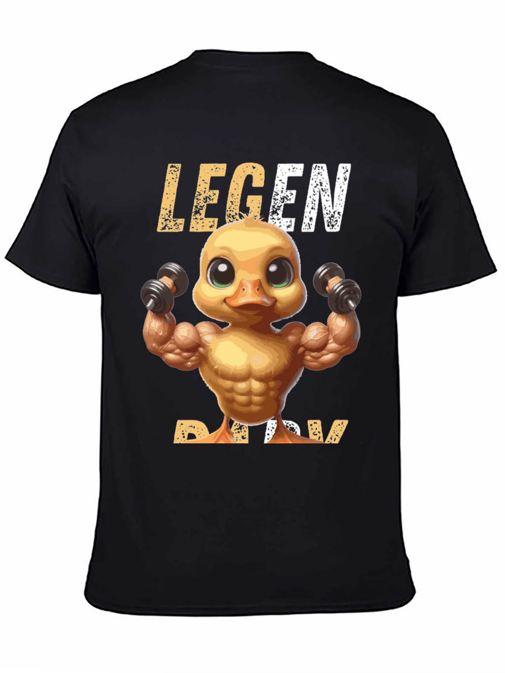 Legend Ducky T-Shirt - Workout Duck Design