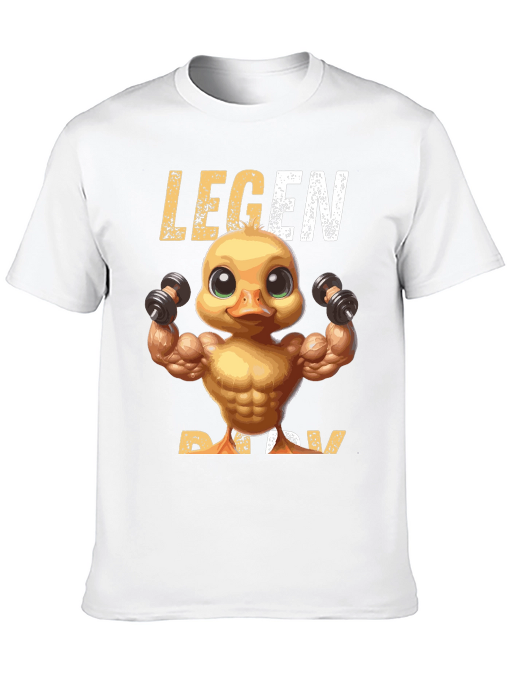 Legend Ducky T-Shirt - Workout Duck Design
