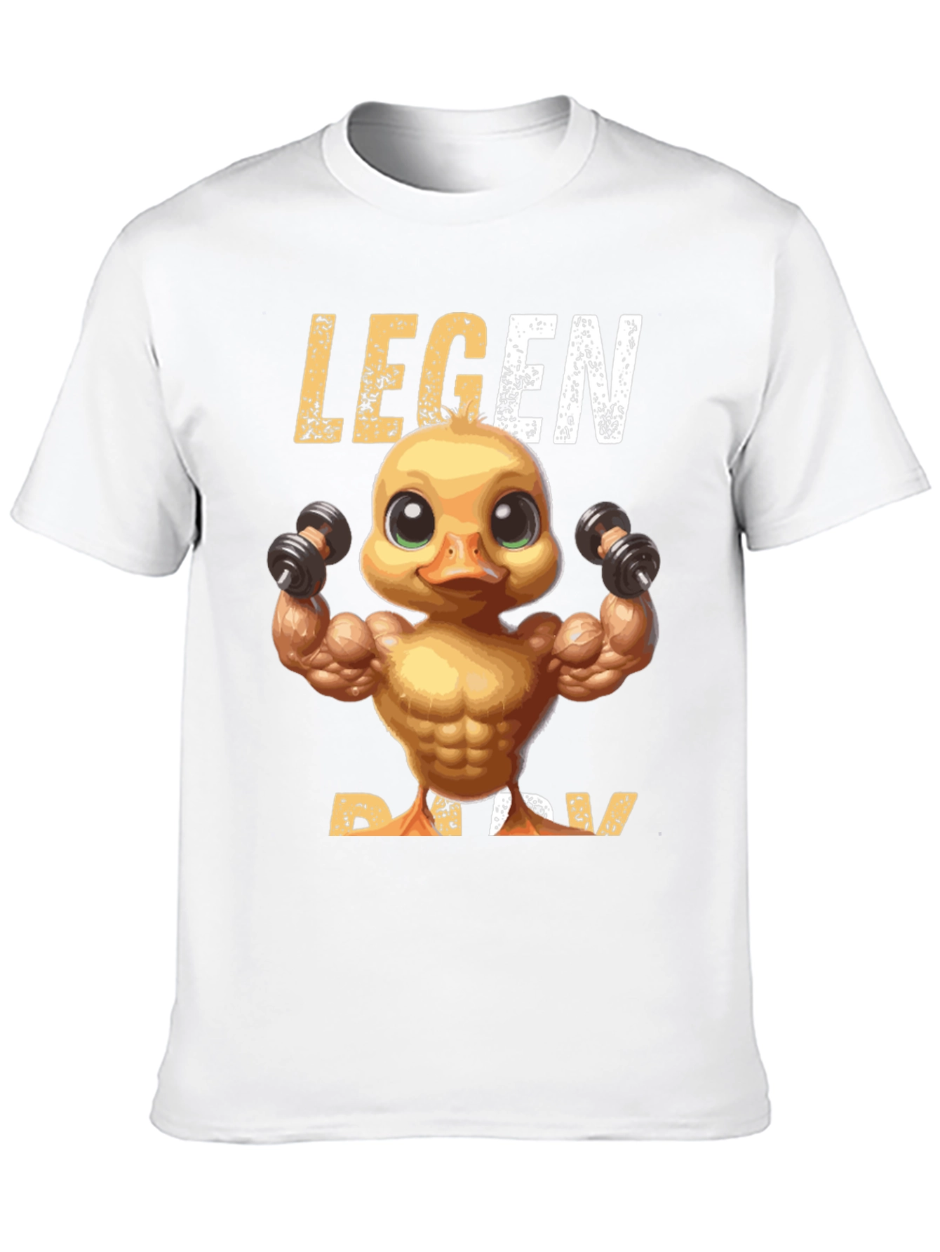 Legend Ducky T-Shirt - Workout Duck Design
