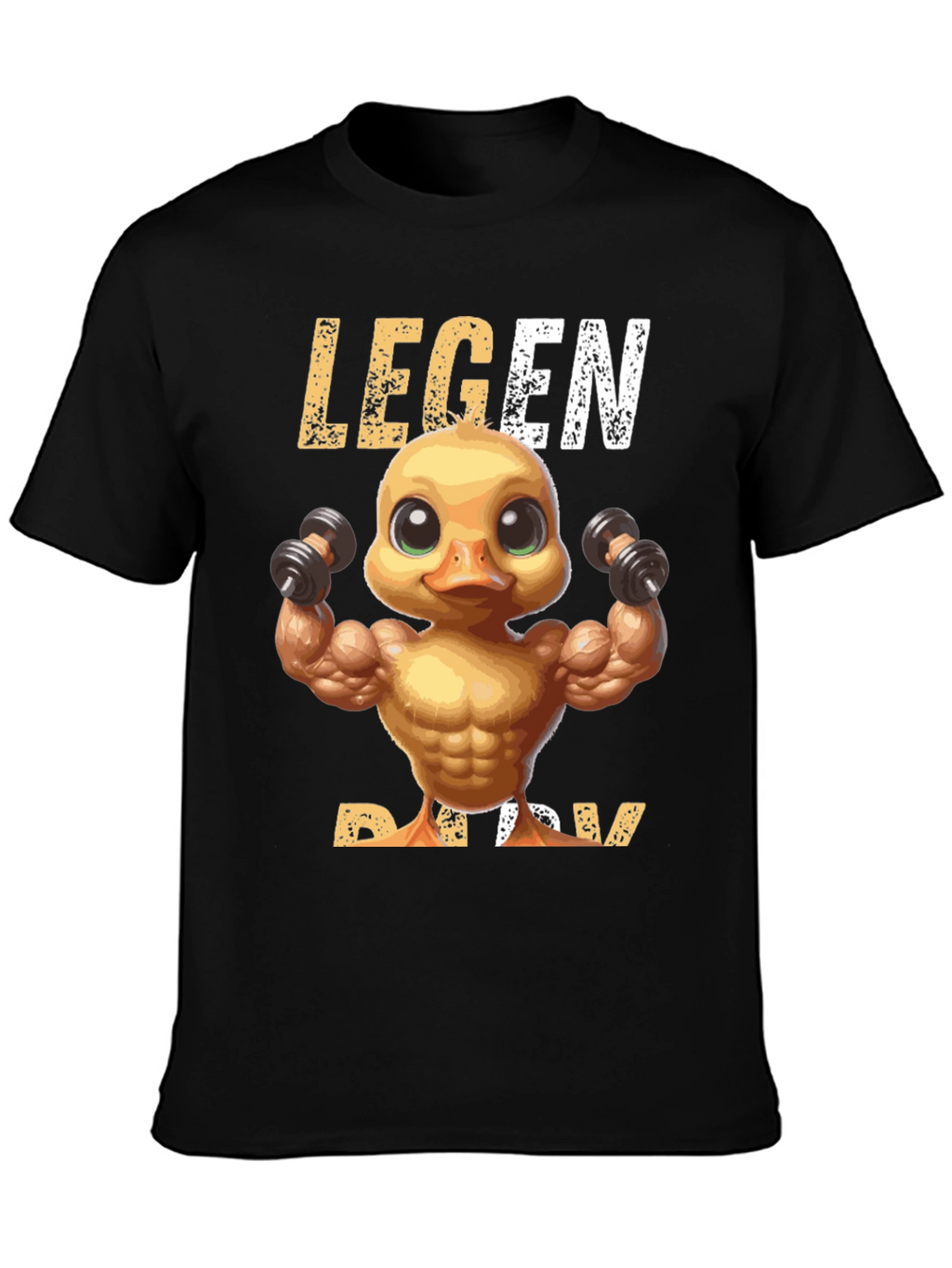 Legend Ducky T-Shirt - Workout Duck Design