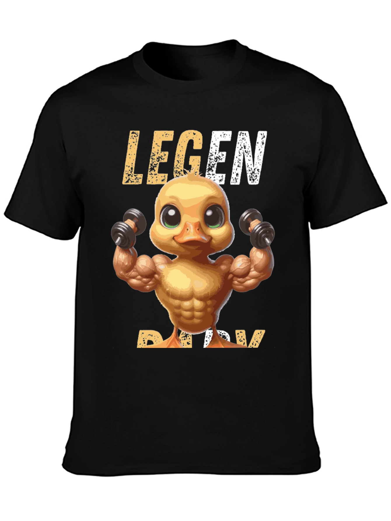 Legend Ducky T-Shirt - Workout Duck Design