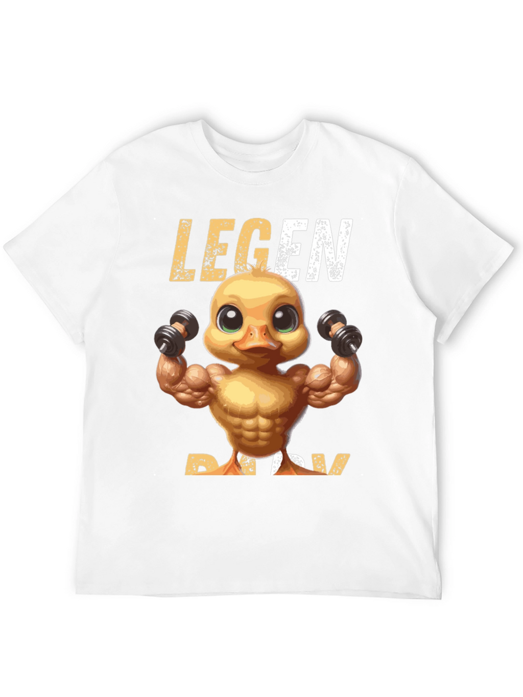 Legend Ducky T-Shirt - Workout Duck Design