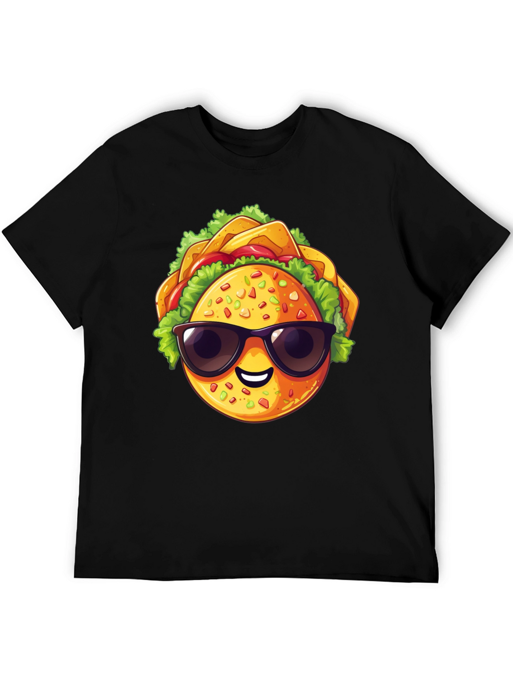 Cool Taco Graphic T-Shirt - Stylish Black Tee