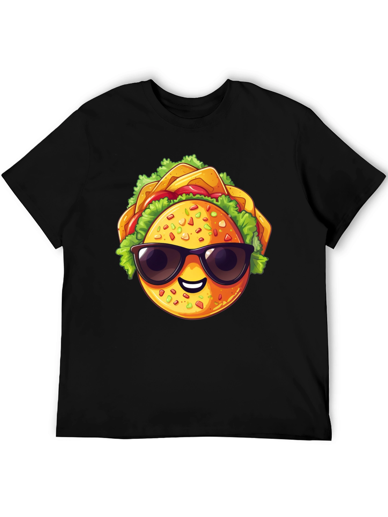 Cool Taco Graphic T-Shirt - Stylish Black Tee