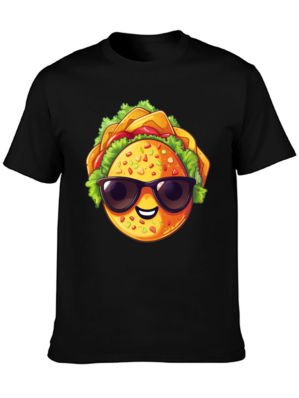 Cool Taco Graphic T-Shirt - Stylish Black Tee