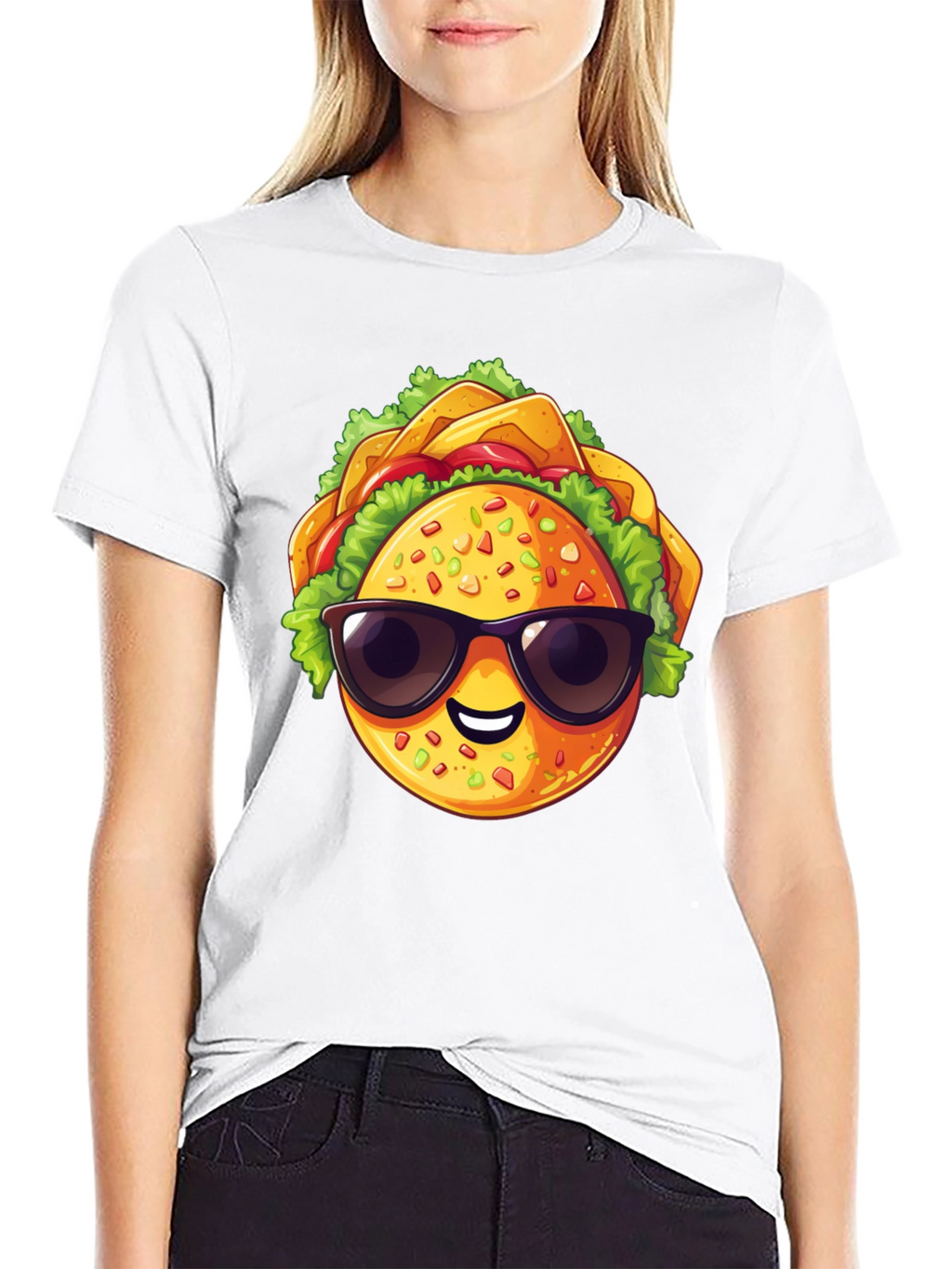 Cool Taco Graphic T-Shirt - Stylish Black Tee