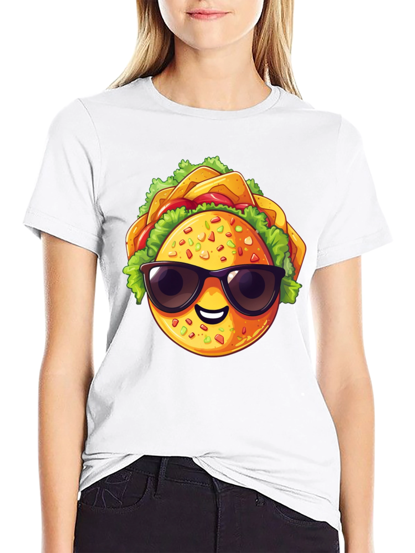 Cool Taco Graphic T-Shirt - Stylish Black Tee