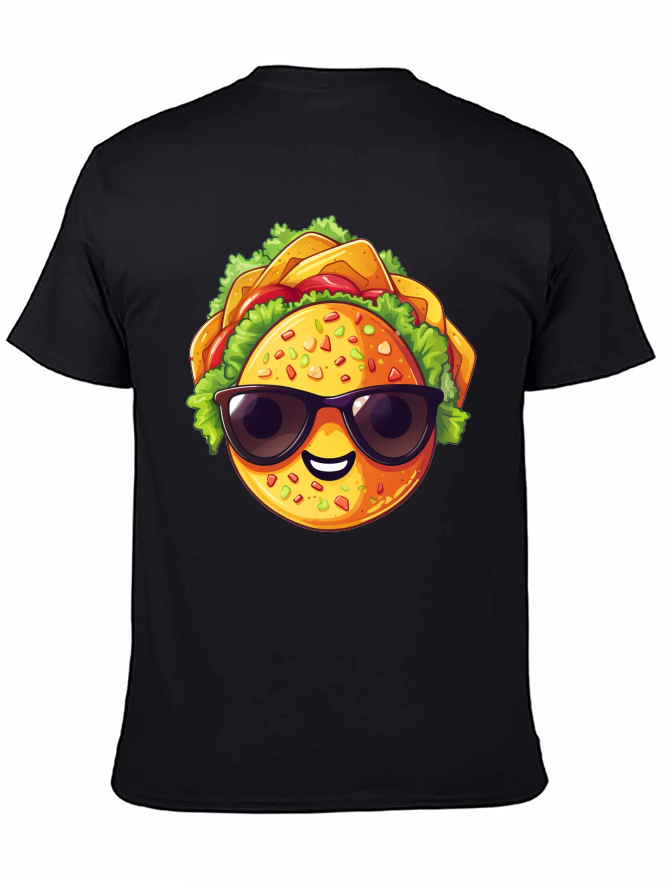 Cool Taco Graphic T-Shirt - Stylish Black Tee