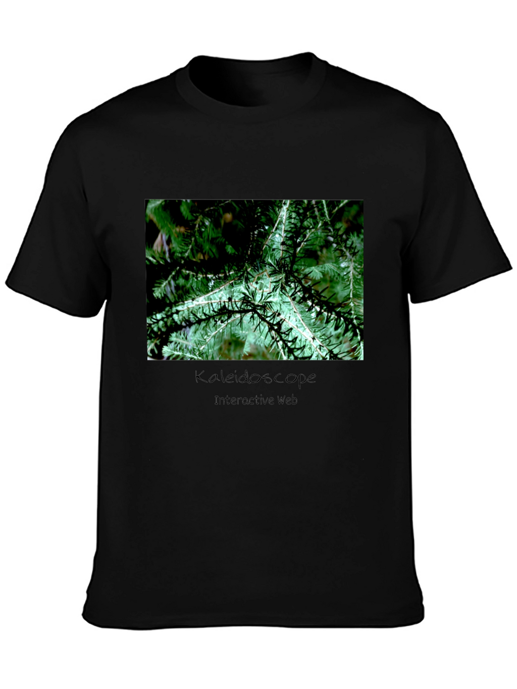 Nature Kaleidoscope Interactive Web Graphic Tee