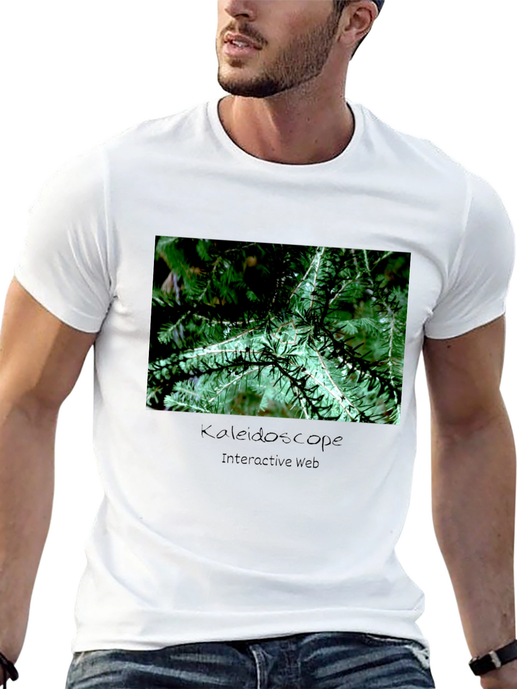 Nature Kaleidoscope Interactive Web Graphic Tee