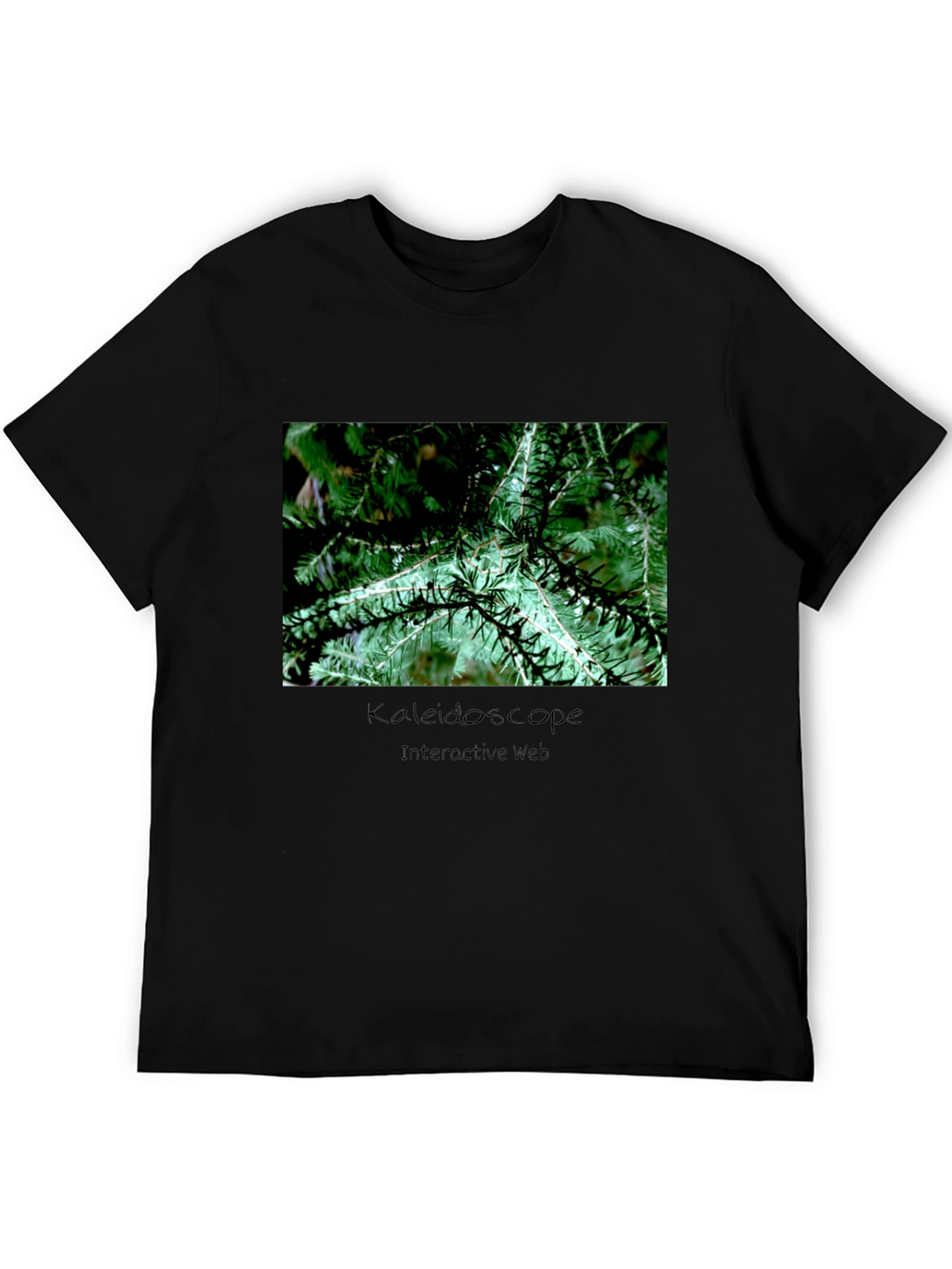 Nature Kaleidoscope Interactive Web Graphic Tee