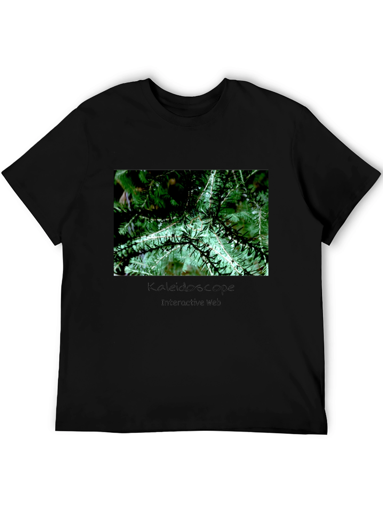 Nature Kaleidoscope Interactive Web Graphic Tee