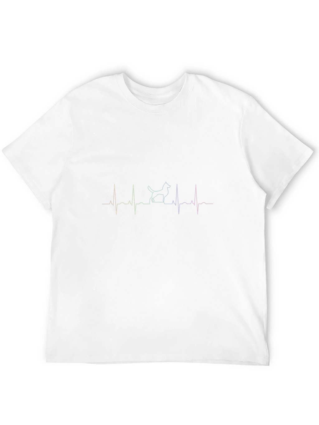 Dog Heartbeat Graphic Tee - Stylish & Unique Design