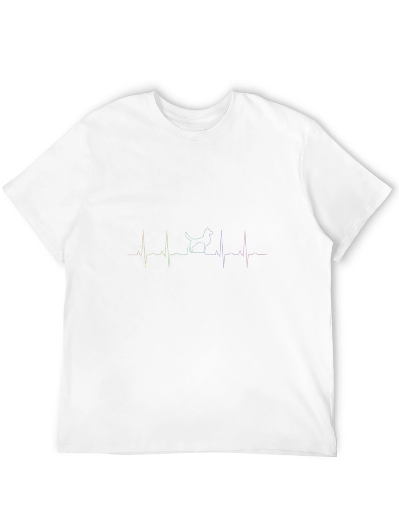 Dog Heartbeat Graphic Tee - Stylish & Unique Design