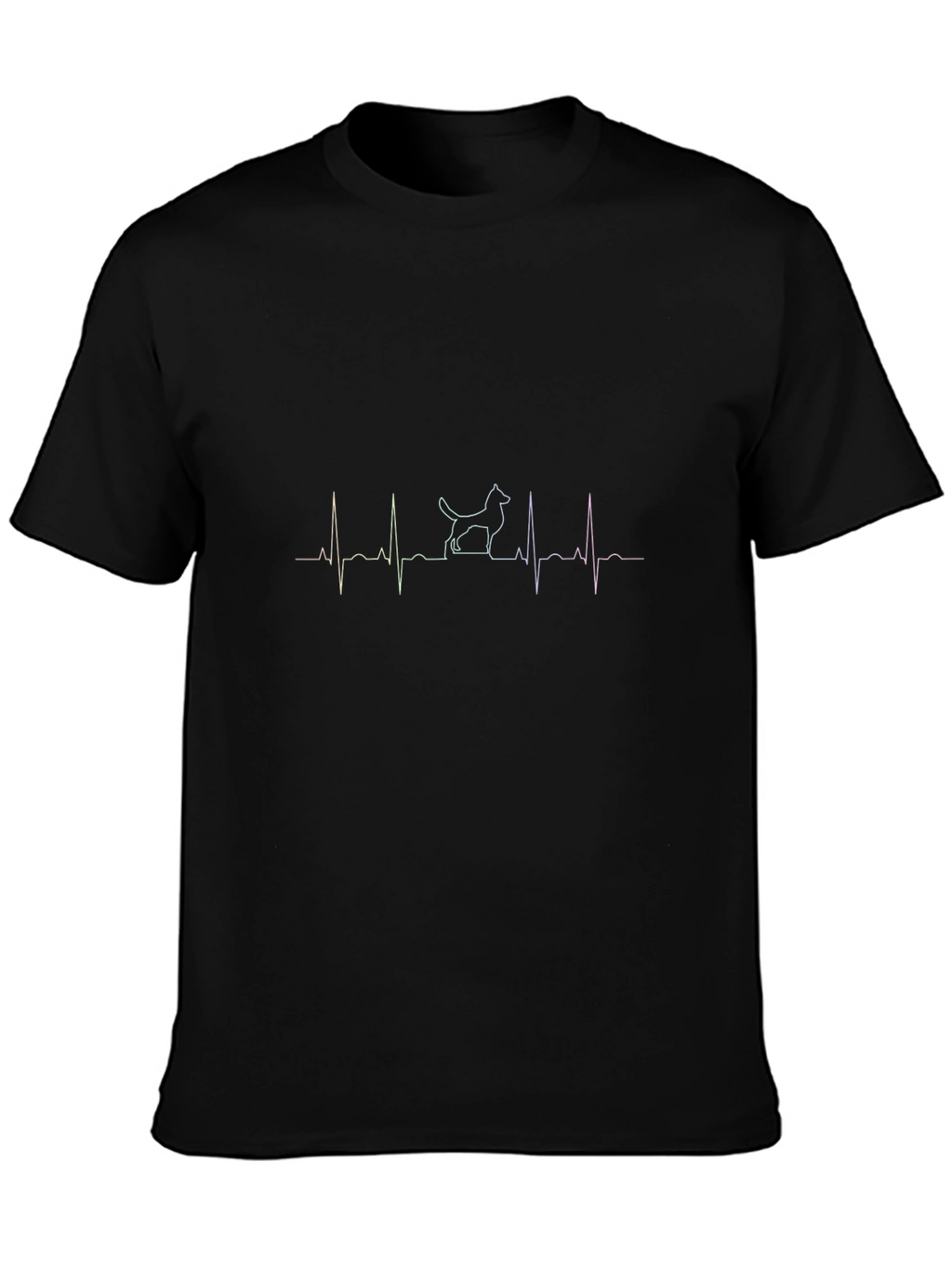 Dog Heartbeat Graphic Tee - Stylish & Unique Design