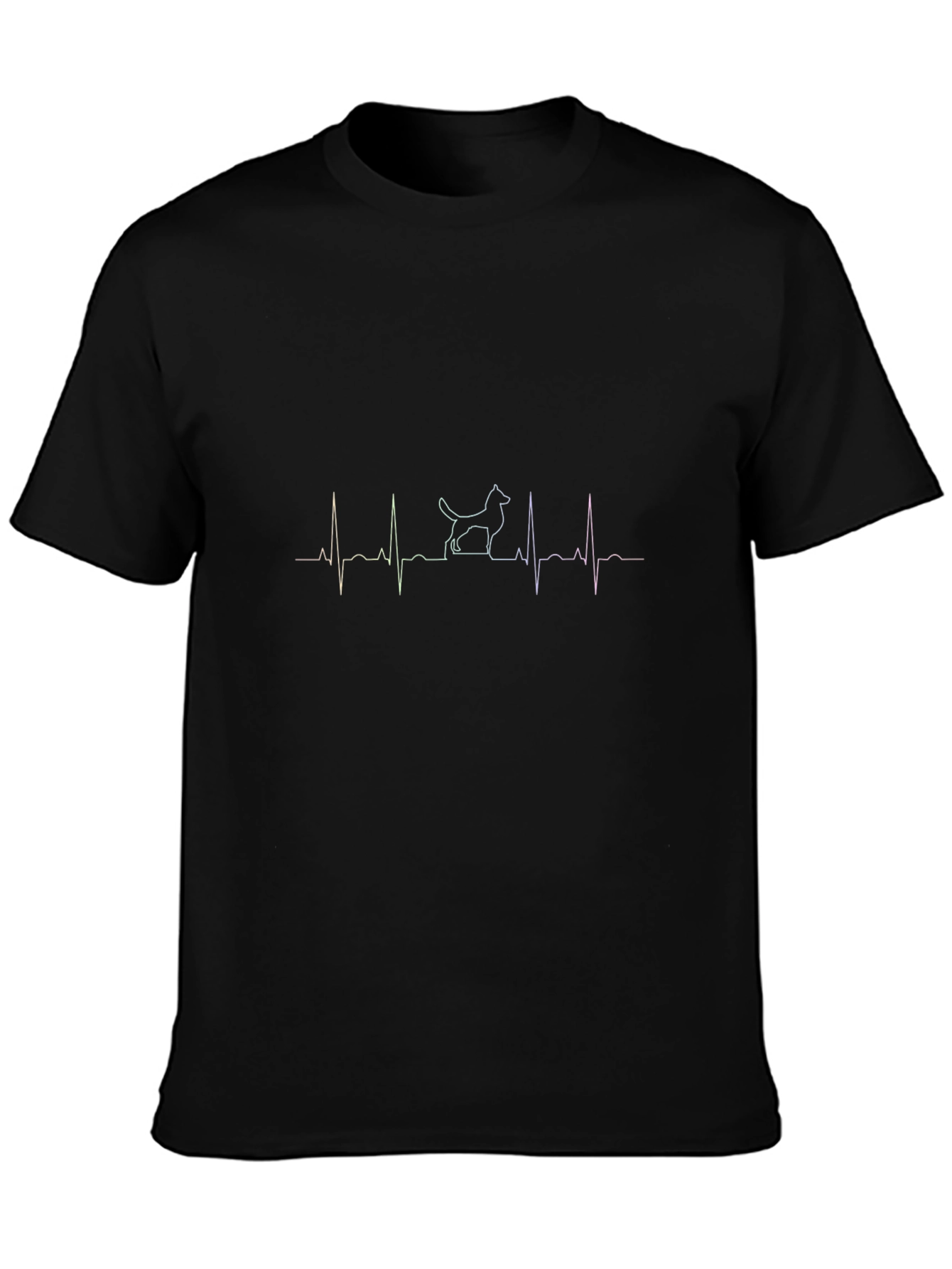 Dog Heartbeat Graphic Tee - Stylish & Unique Design