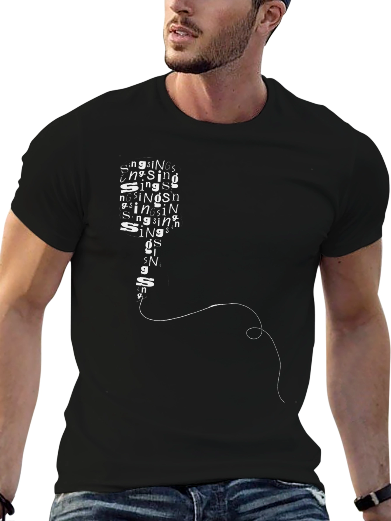 Singing Guitar T-Shirt - Music Lover Tee