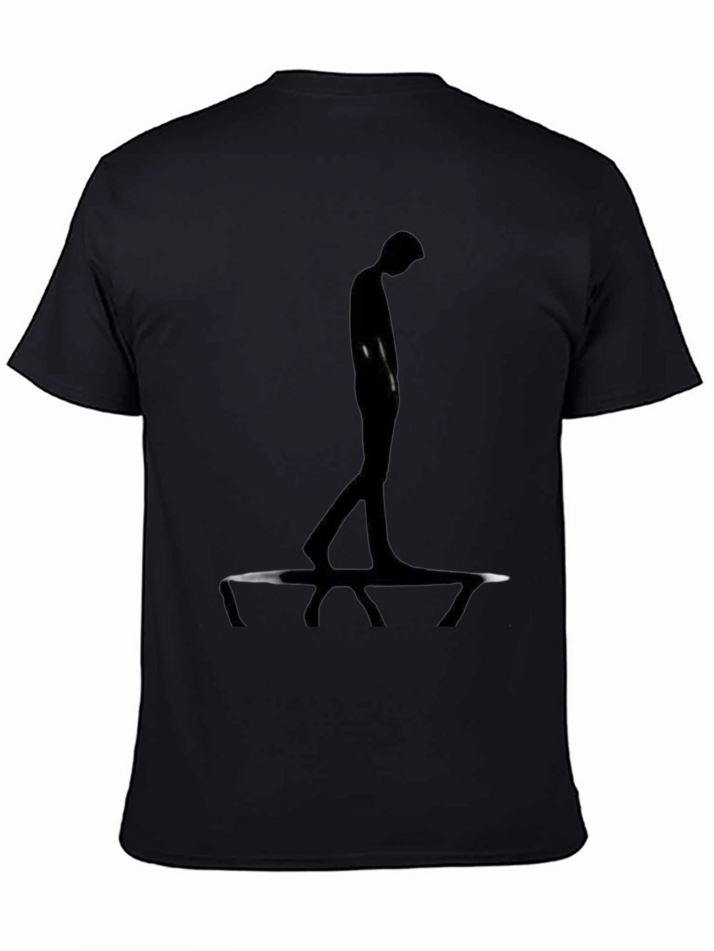 Silhouette Graphic Tee - Modern Black T-Shirt