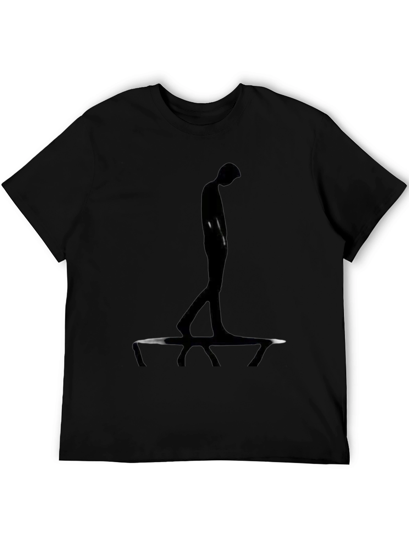 Silhouette Graphic Tee - Modern Black T-Shirt