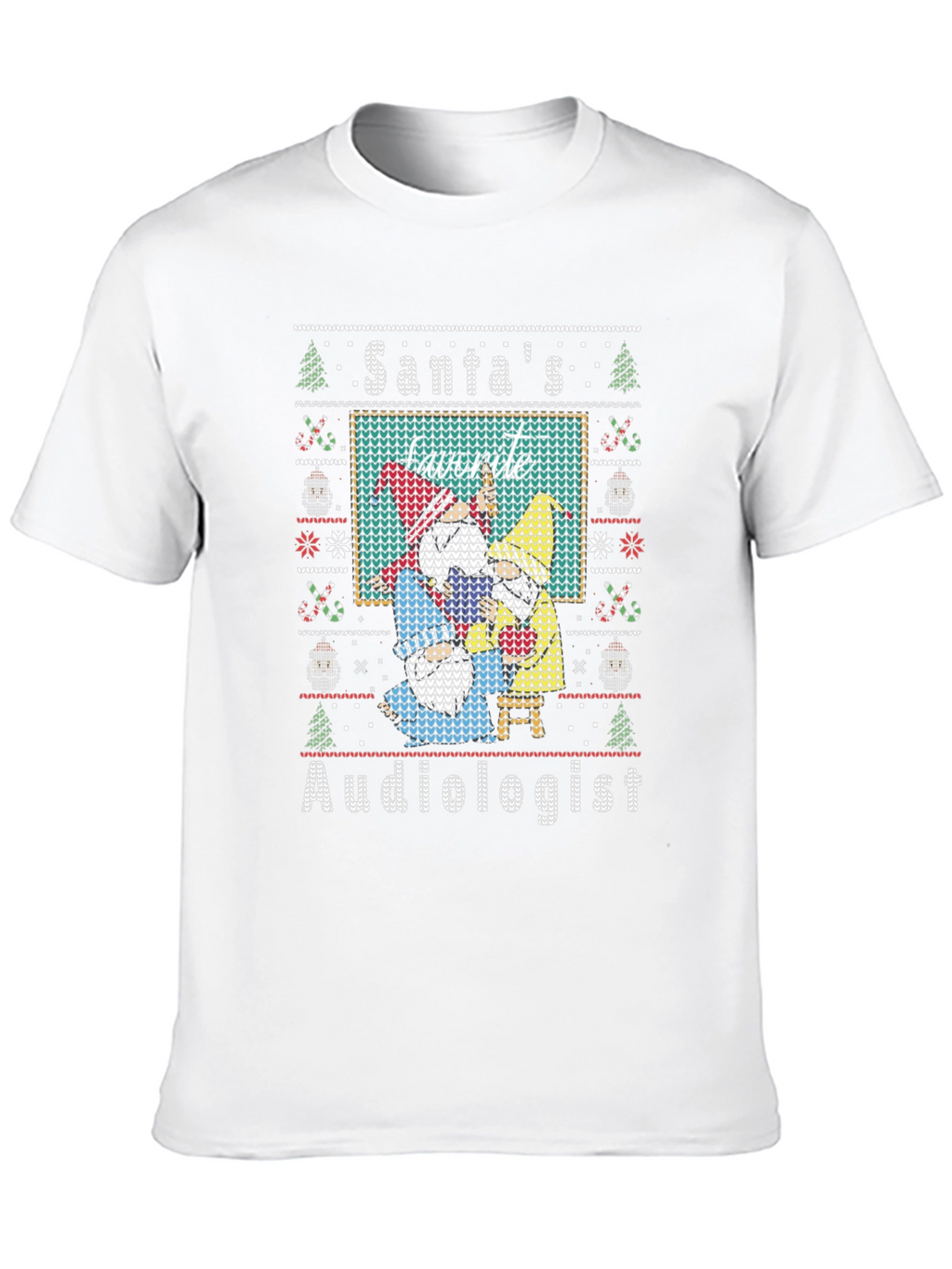 Santas Favorite Audiologist Ugly Christmas T-Shirt