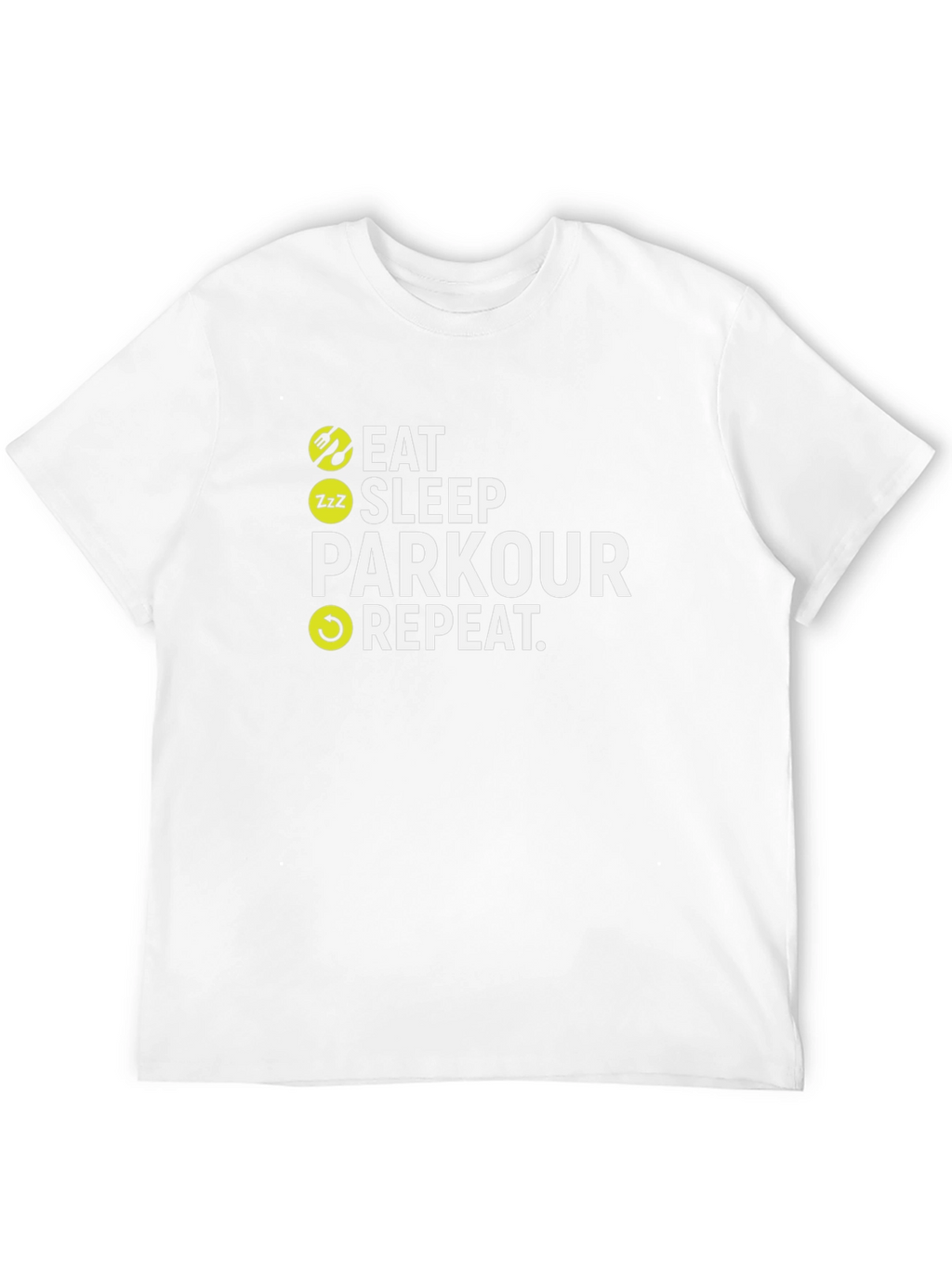 Eat Sleep Parkour Repeat Black T-Shirt