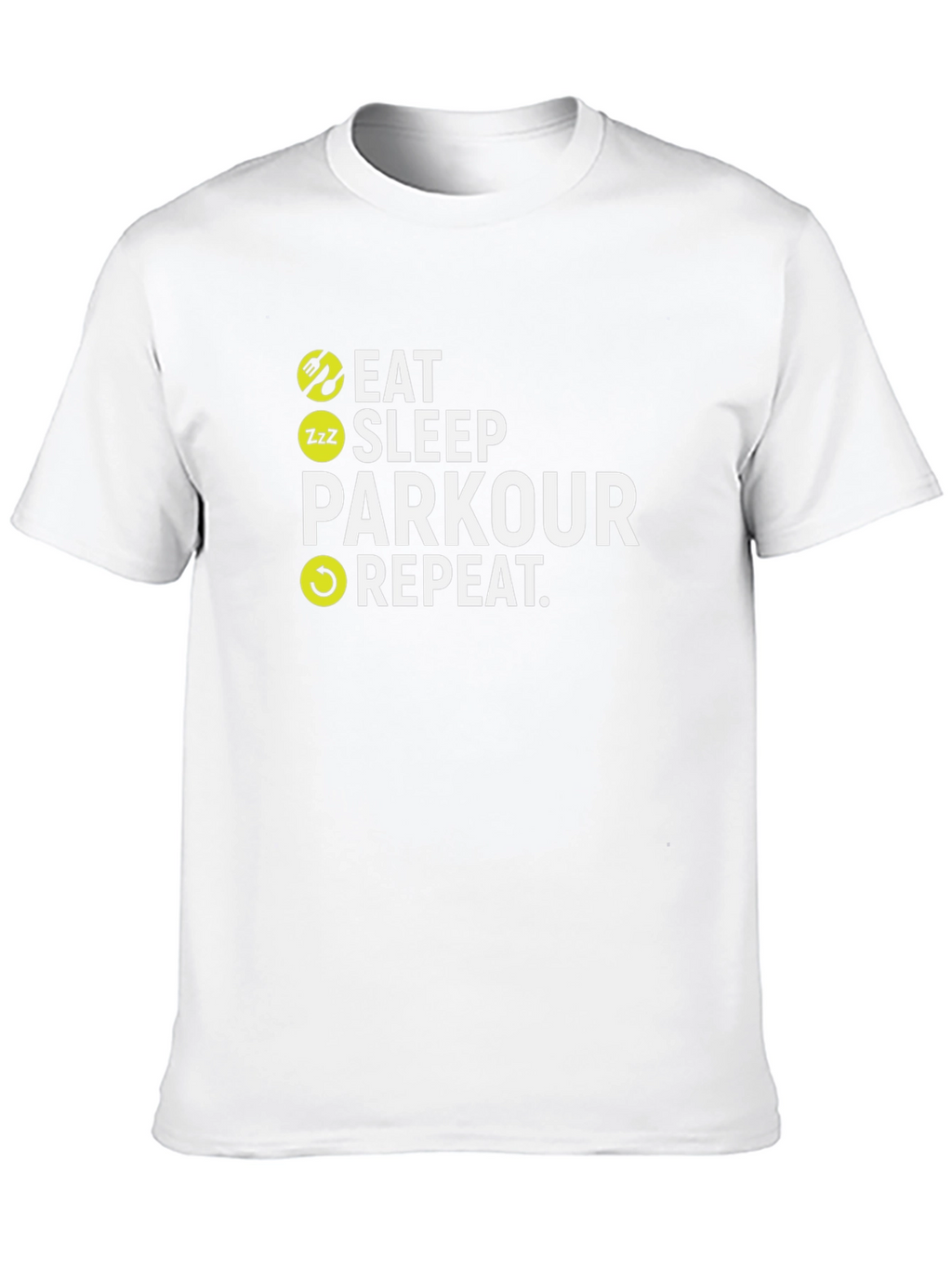Eat Sleep Parkour Repeat Black T-Shirt