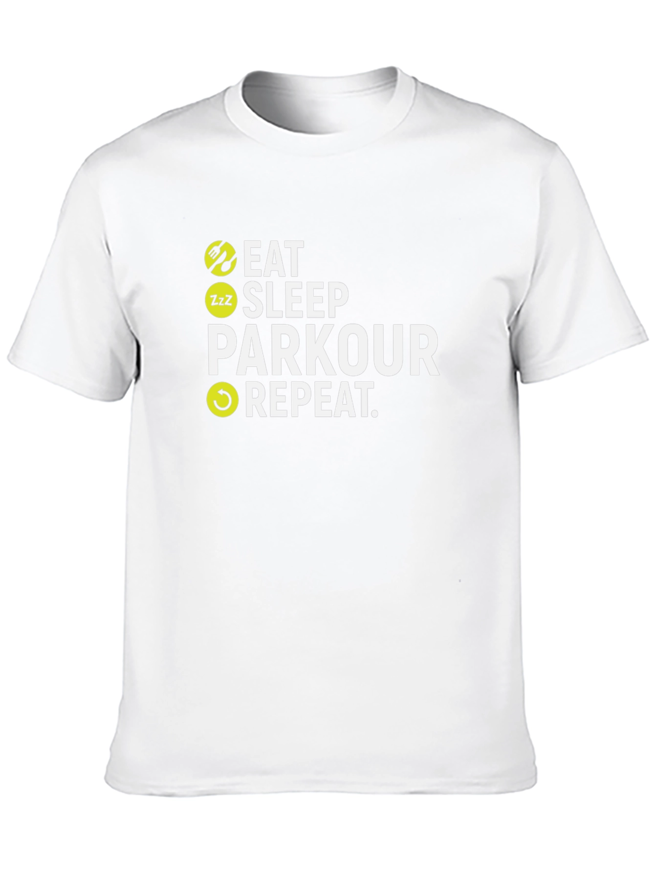 Eat Sleep Parkour Repeat Black T-Shirt
