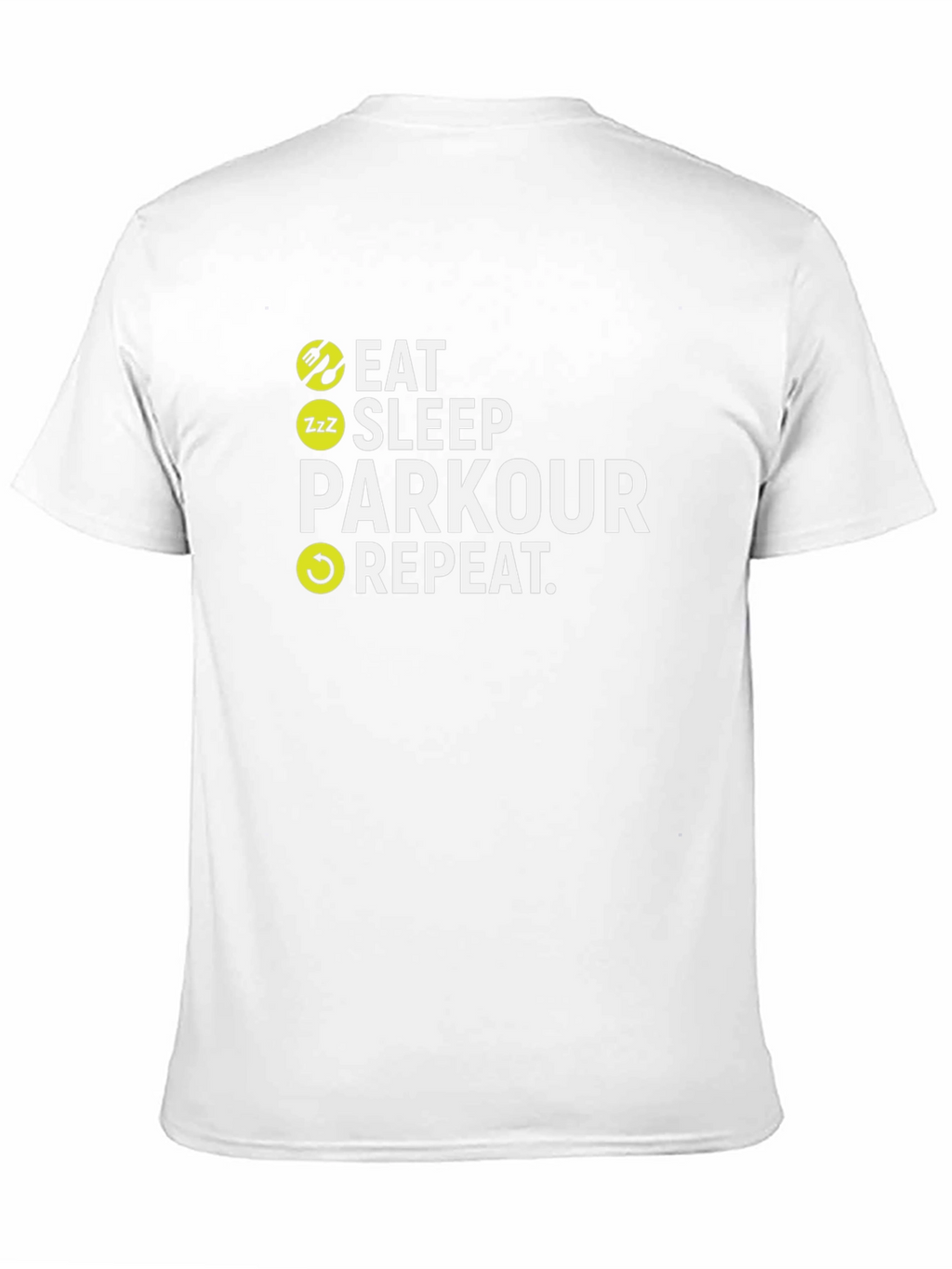 Eat Sleep Parkour Repeat Black T-Shirt